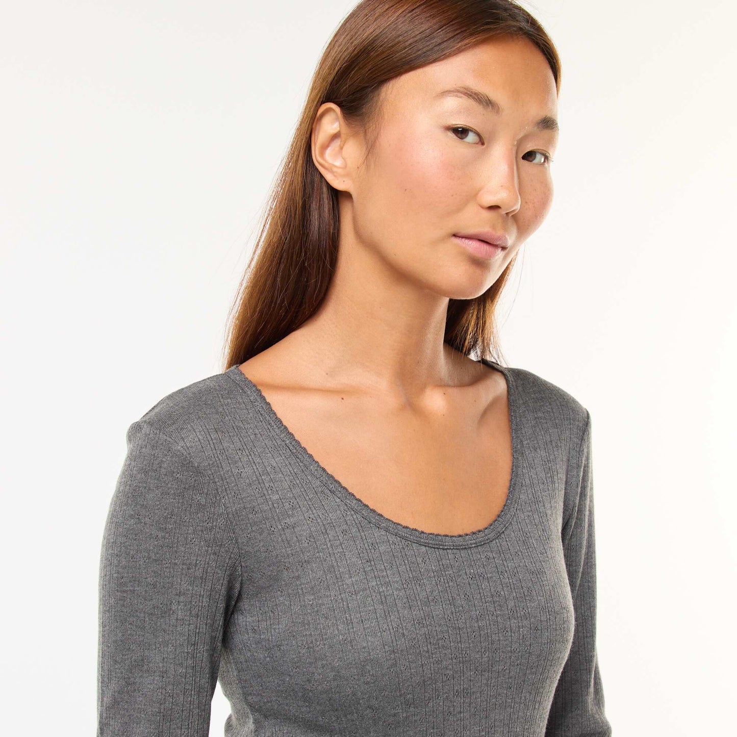 Tee-shirt manches longues thermorégulateur GRIS