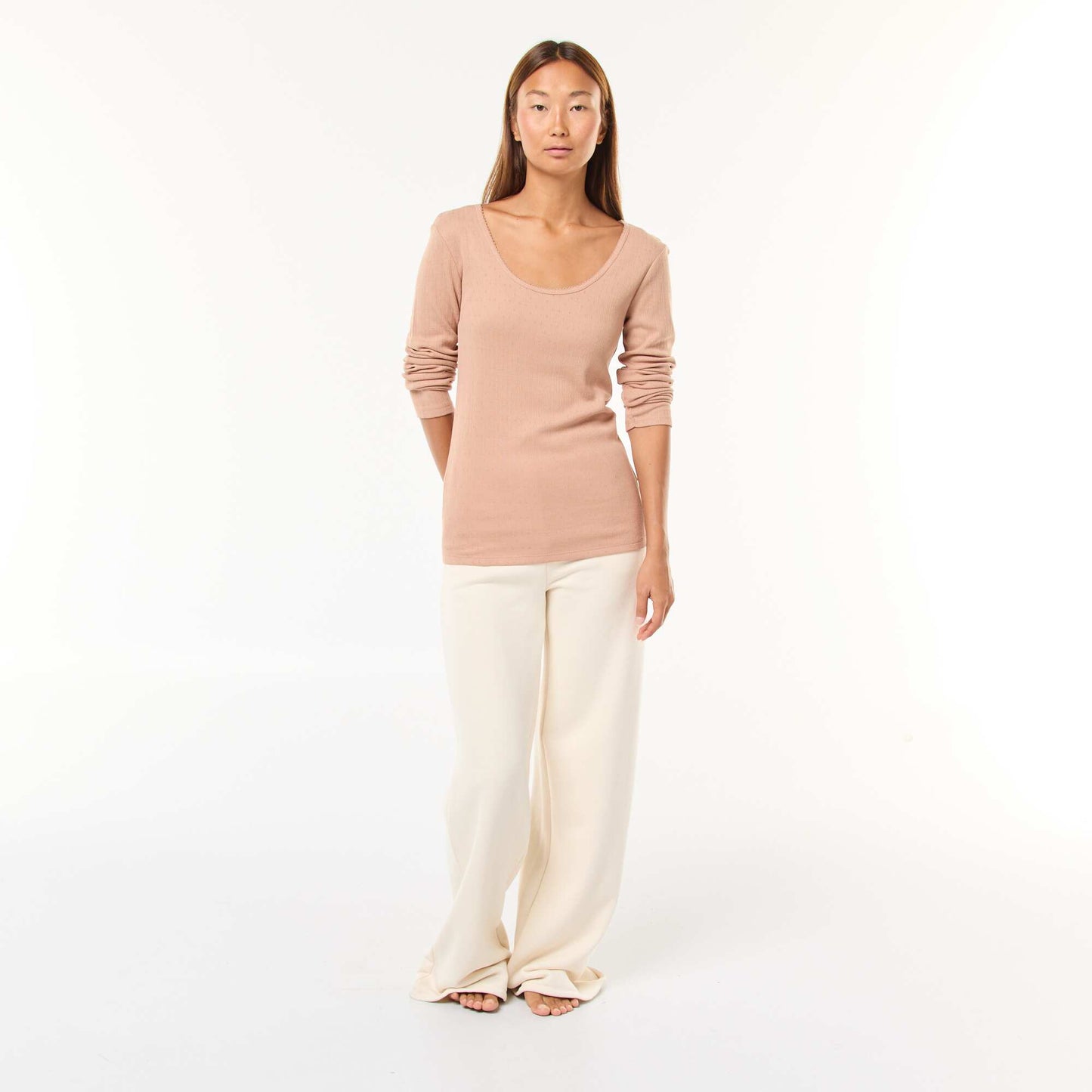 Tee-shirt manches longues thermorégulateur BEIGE