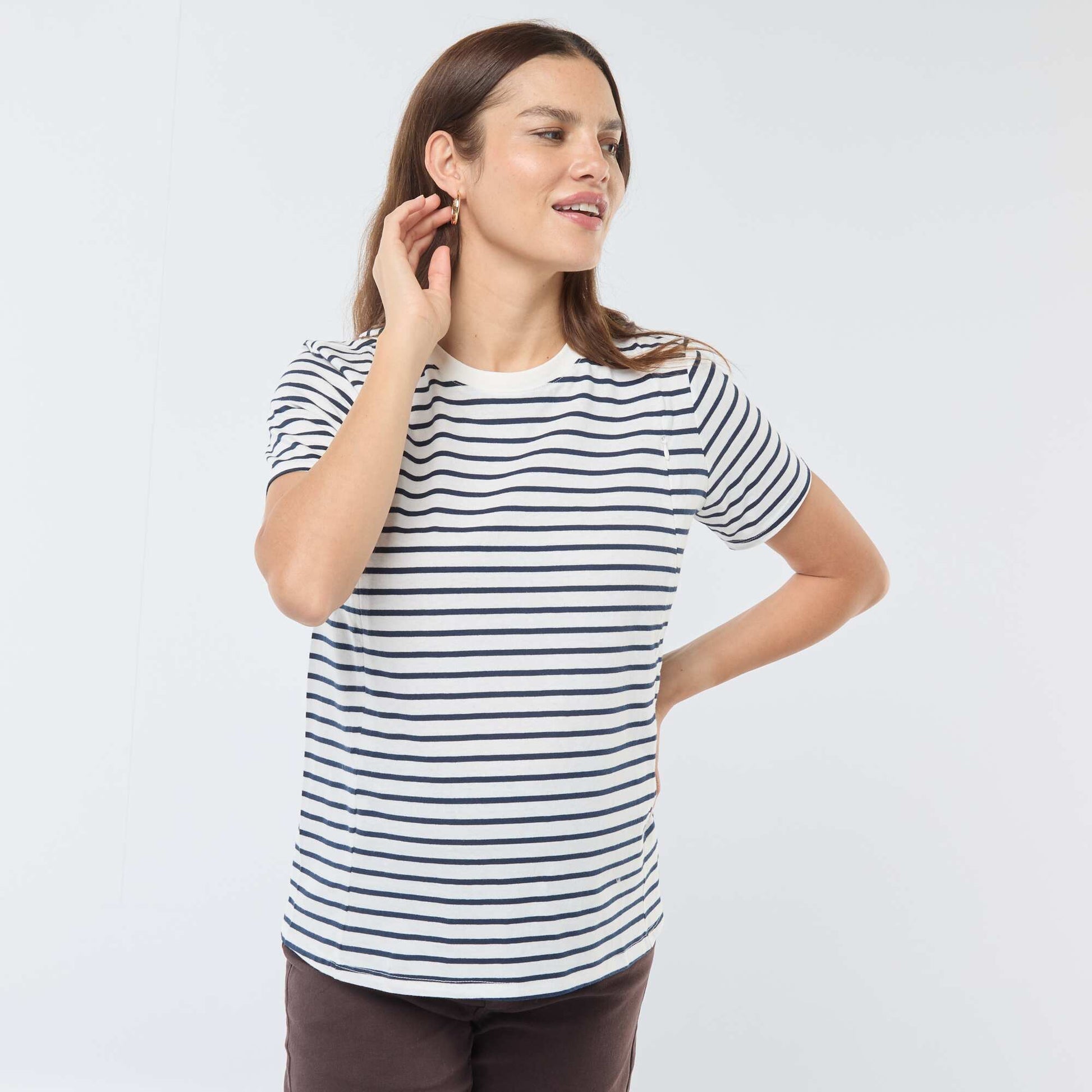 T-shirt d'allaitement BLANC