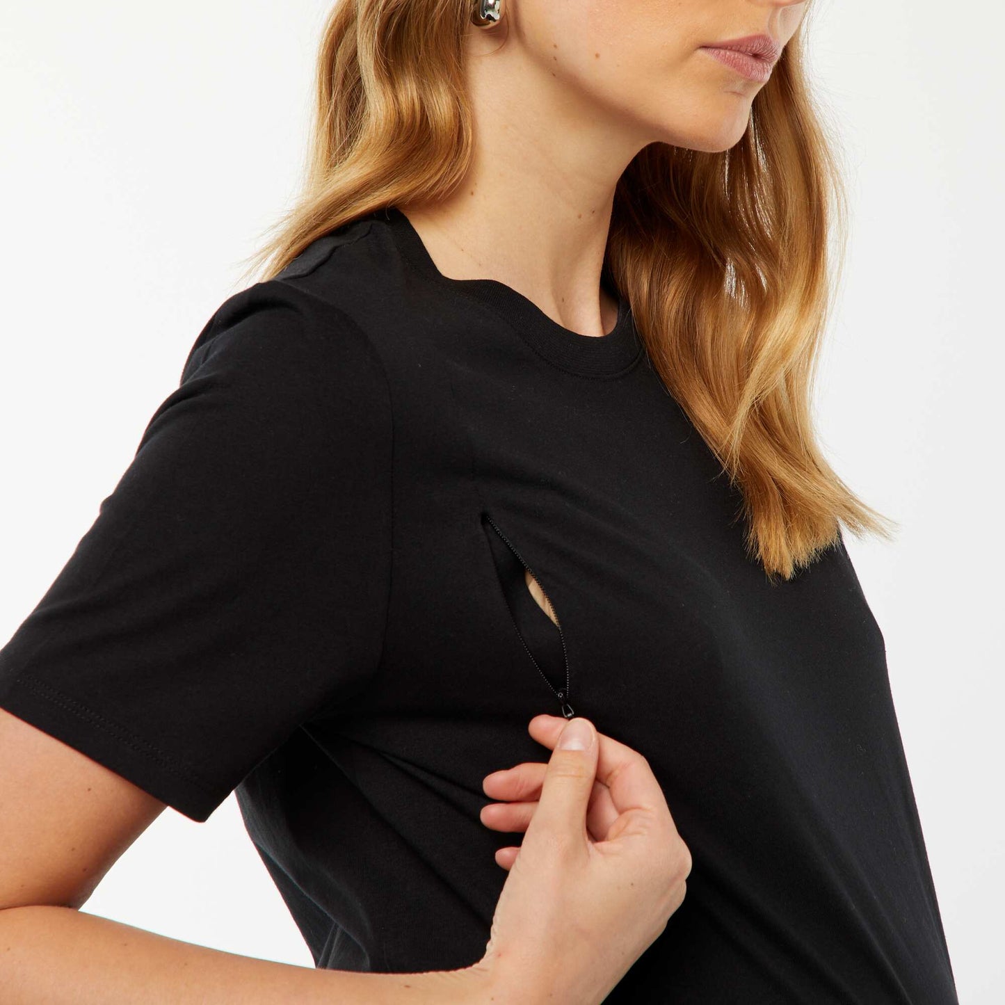 T-shirt d'allaitement NOIR