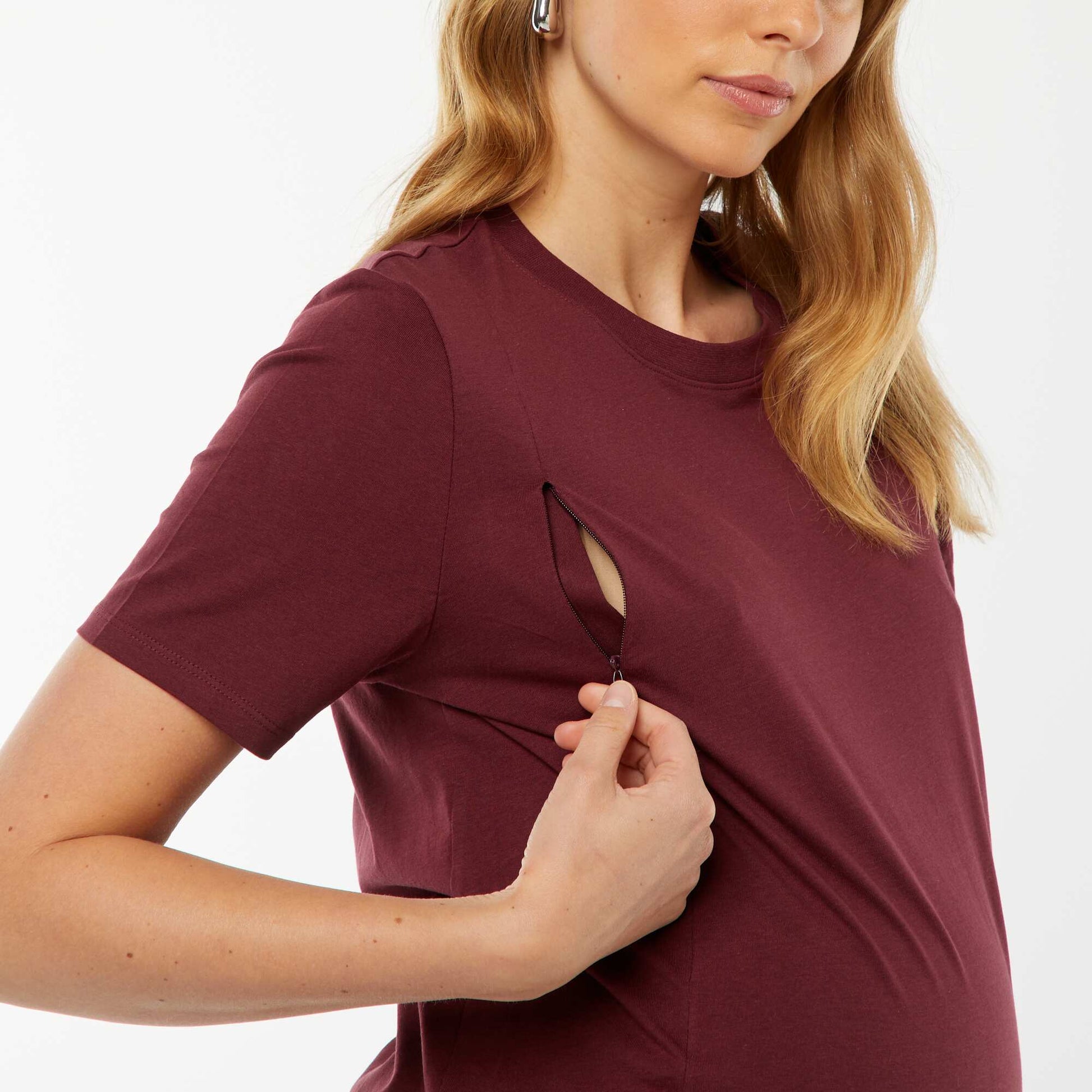 T-shirt d'allaitement ROUGE