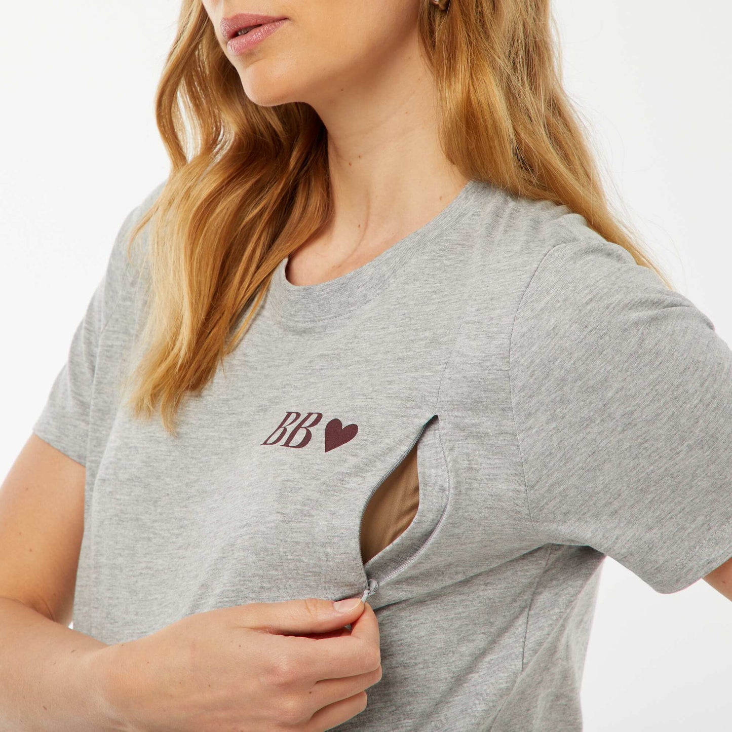 T-shirt d'allaitement GRIS