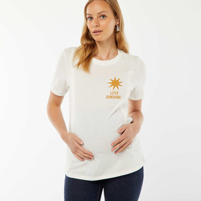 T-shirt d'allaitement BLANC