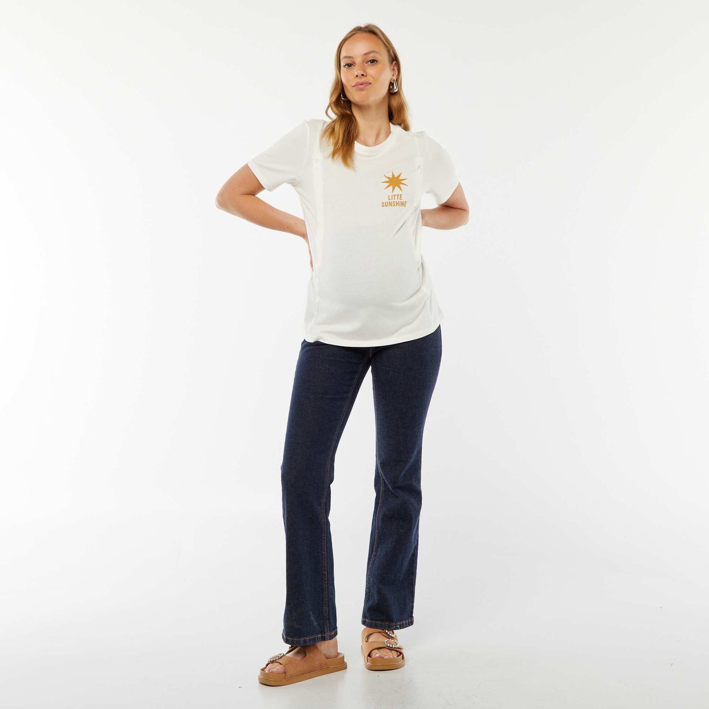 T-shirt d'allaitement BLANC