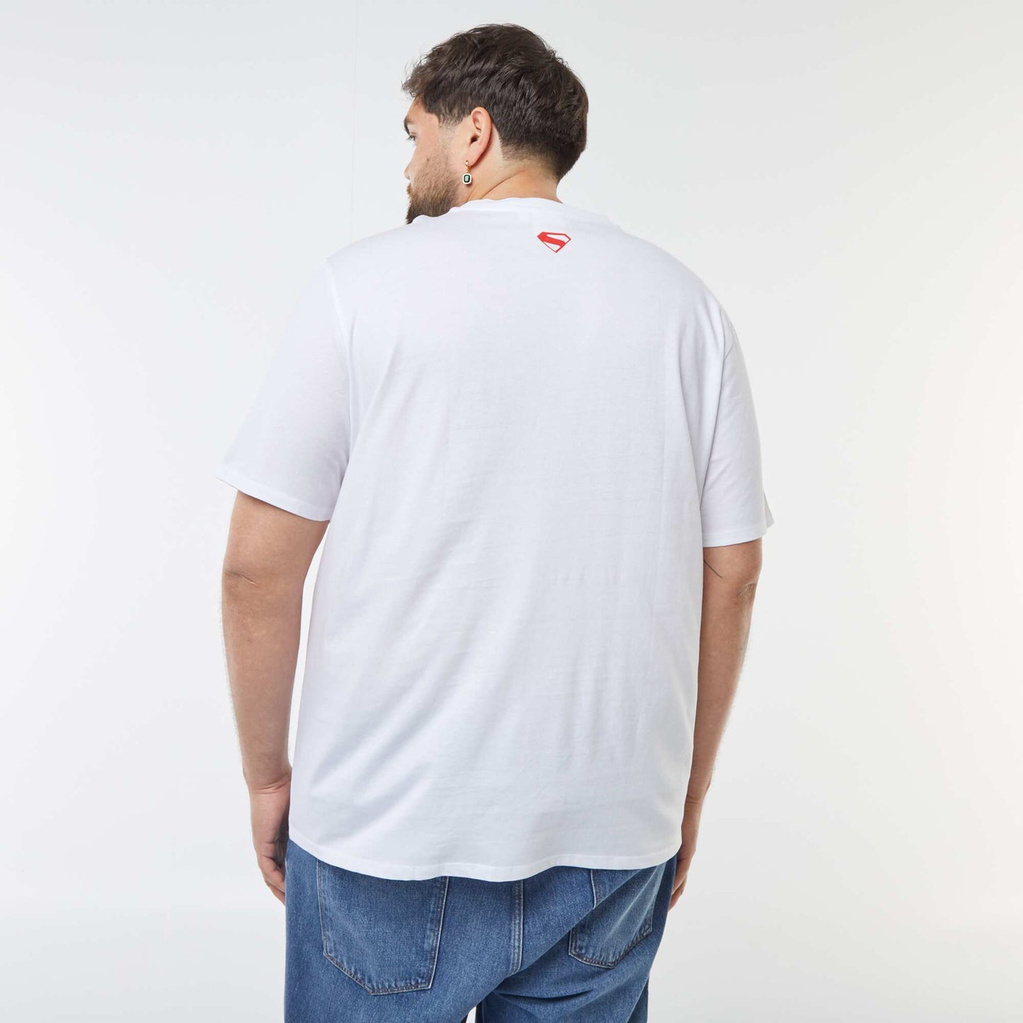T-shirt 'Superman' 'DC Comics' manches courtes BLANC