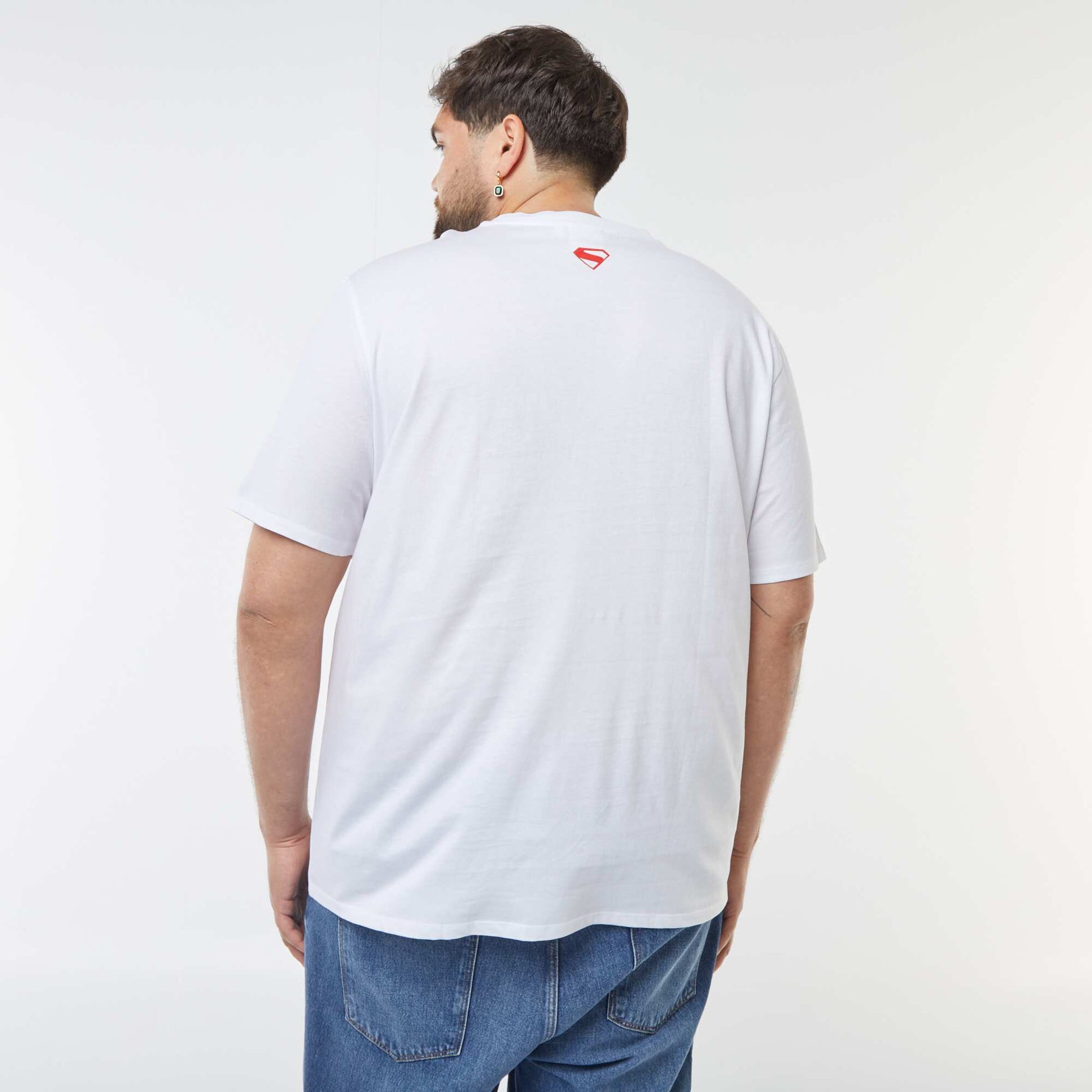 T-shirt 'Superman' 'DC Comics' manches courtes BLANC