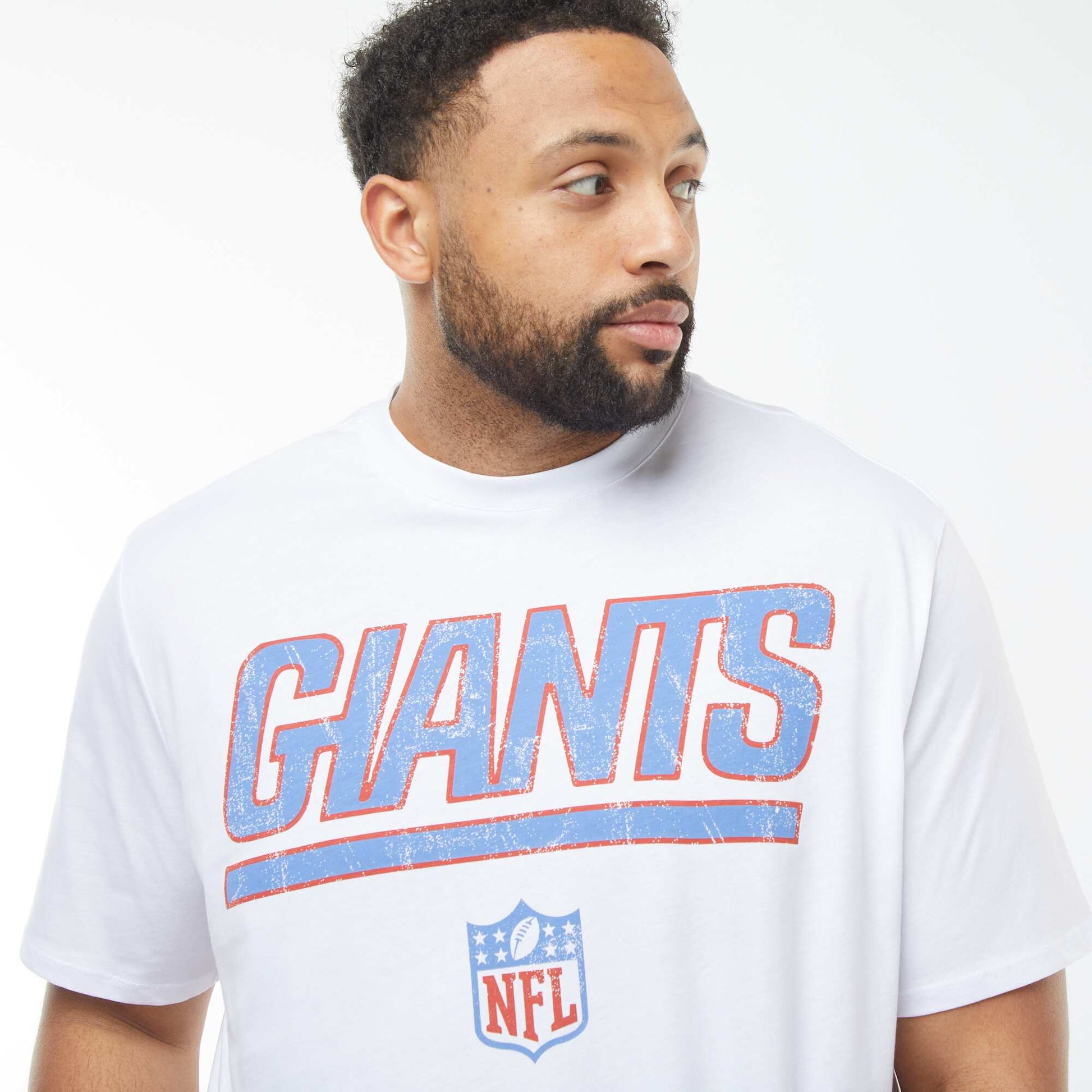 T-shirt en jersey NFL Giants manches courtes BLANC