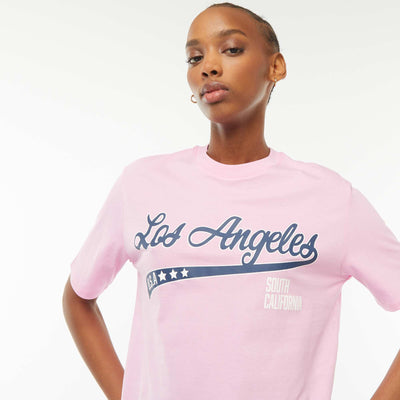 T-shirt manches courtes imprimé ROSE