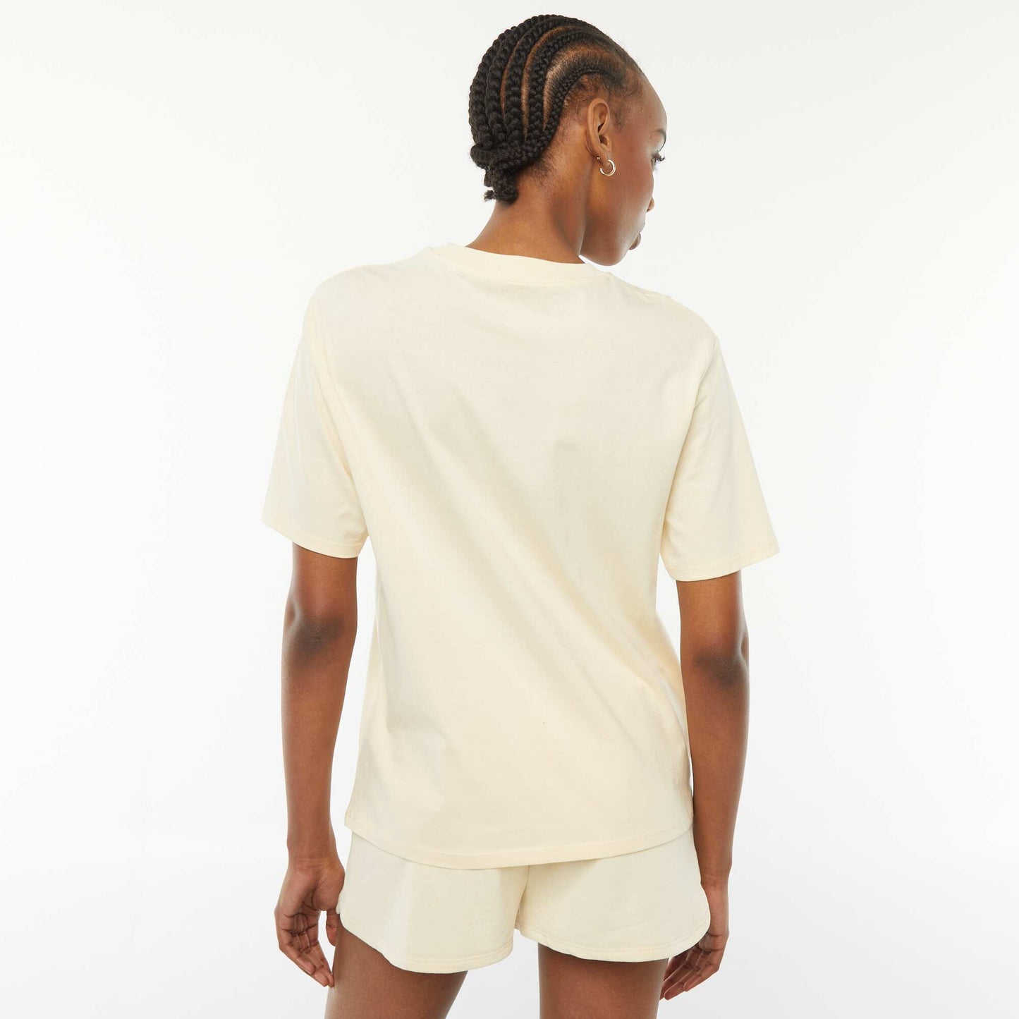 T-shirt manches courtes imprimé JAUNE