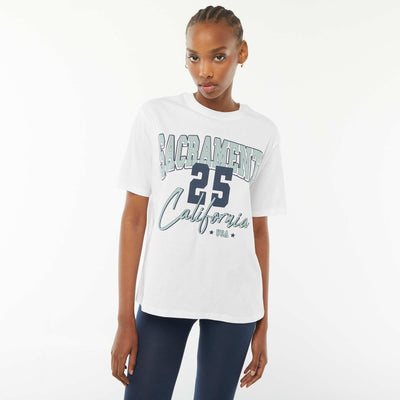 T-shirt manches courtes imprimé BLANC