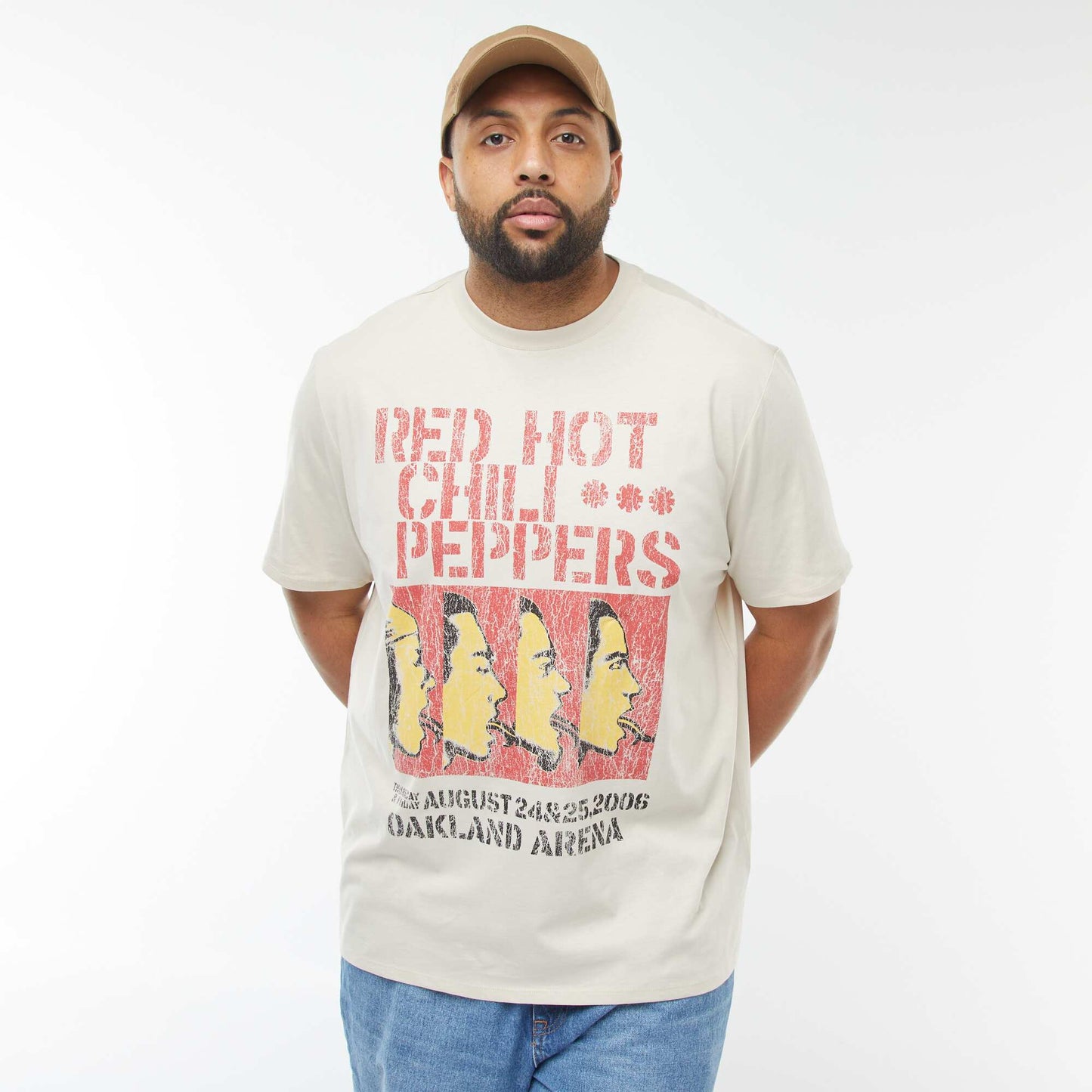 T-shirt 'Red hot chili Peppers' manches courtes GRIS