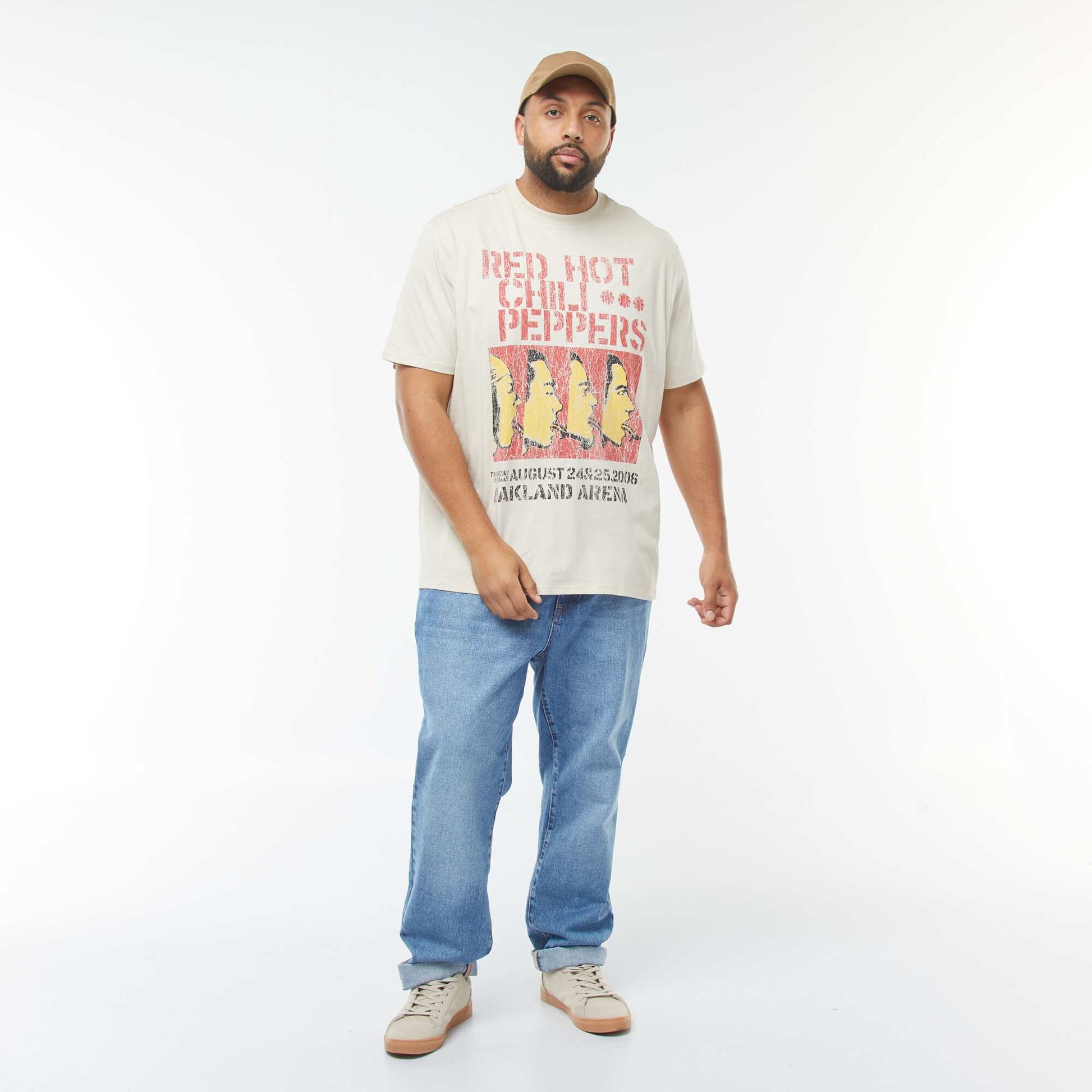 T-shirt 'Red hot chili Peppers' manches courtes GRIS