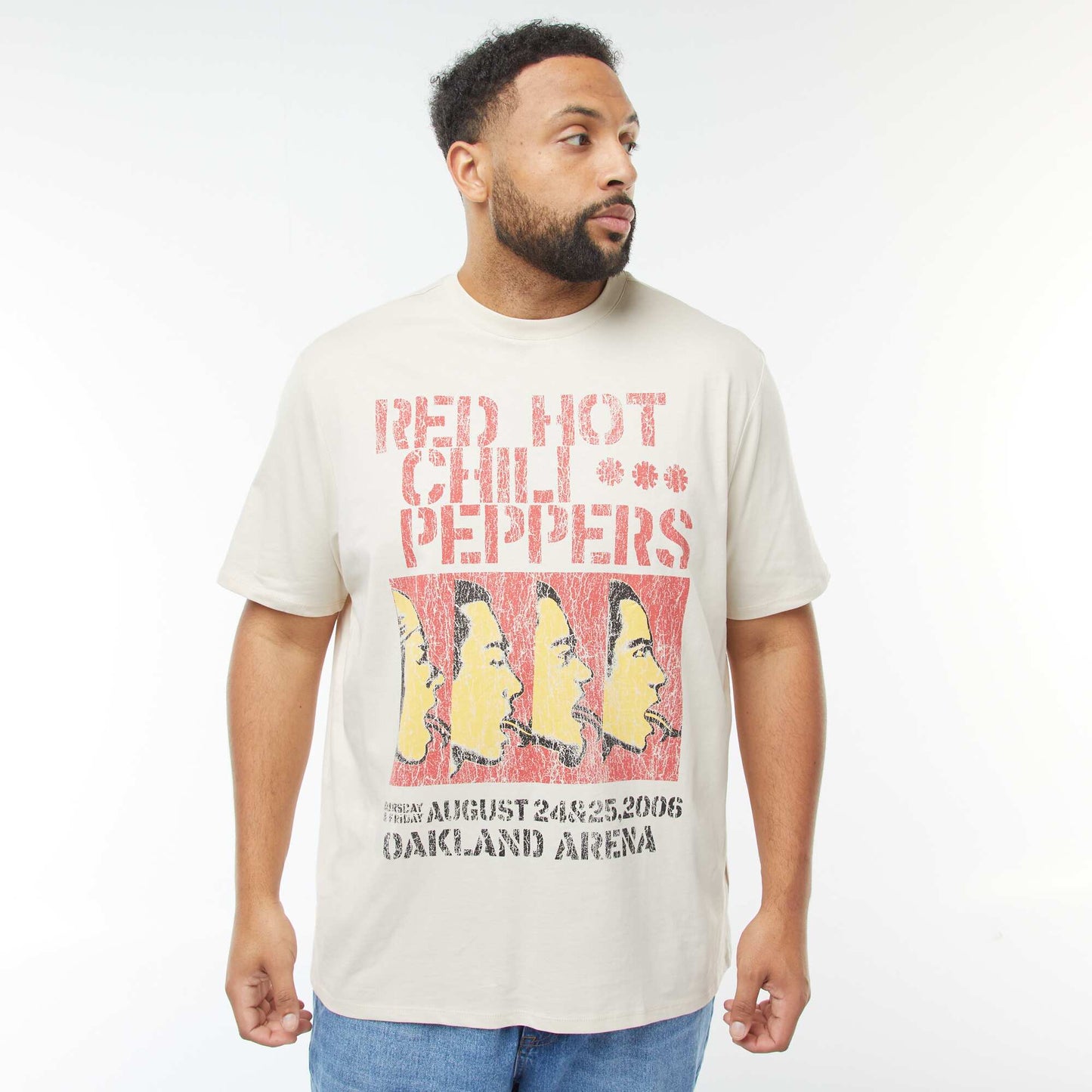 T-shirt 'Red hot chili Peppers' manches courtes GRIS
