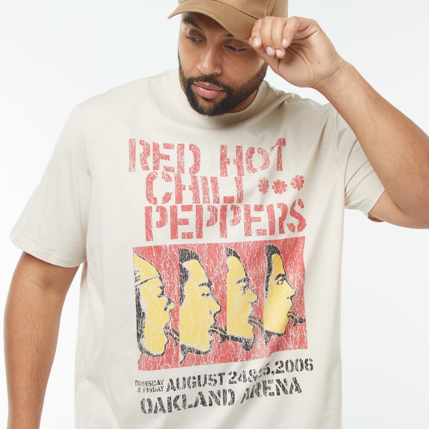 T-shirt 'Red hot chili Peppers' manches courtes GRIS