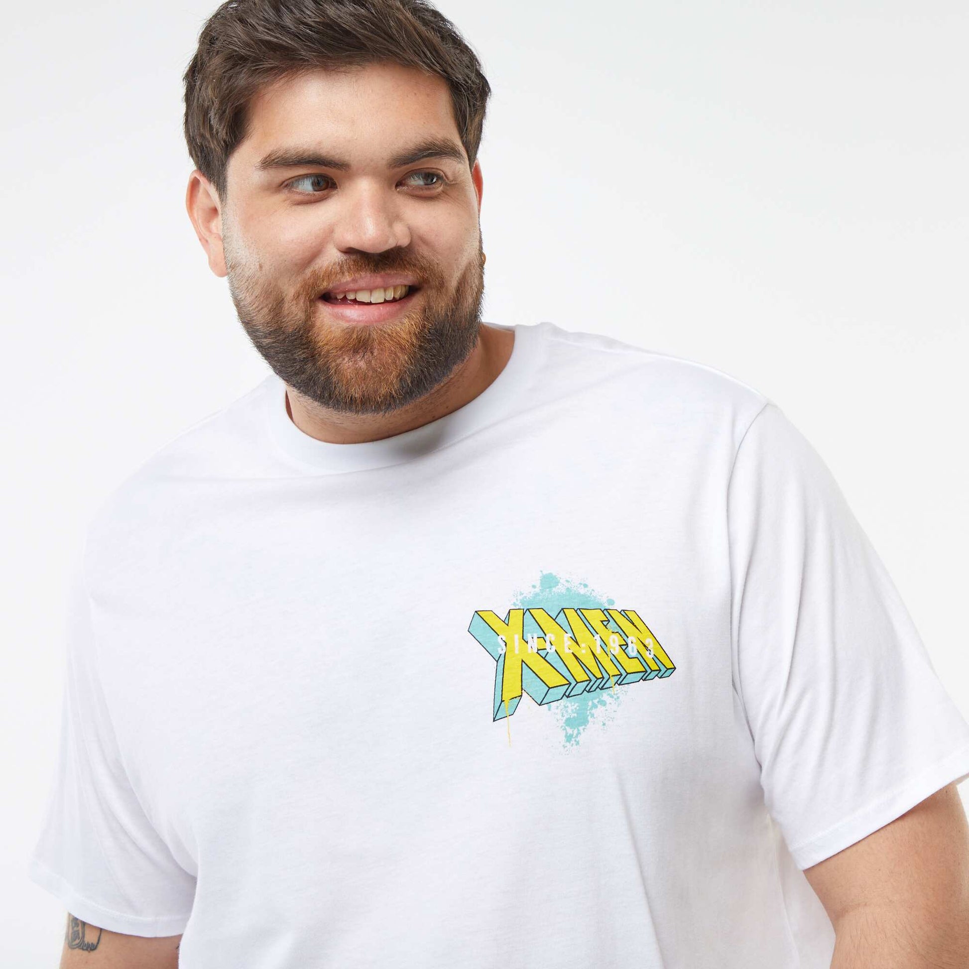 T-shirt imprimé 'X-Men' 'Marvel' manches courtes BLANC
