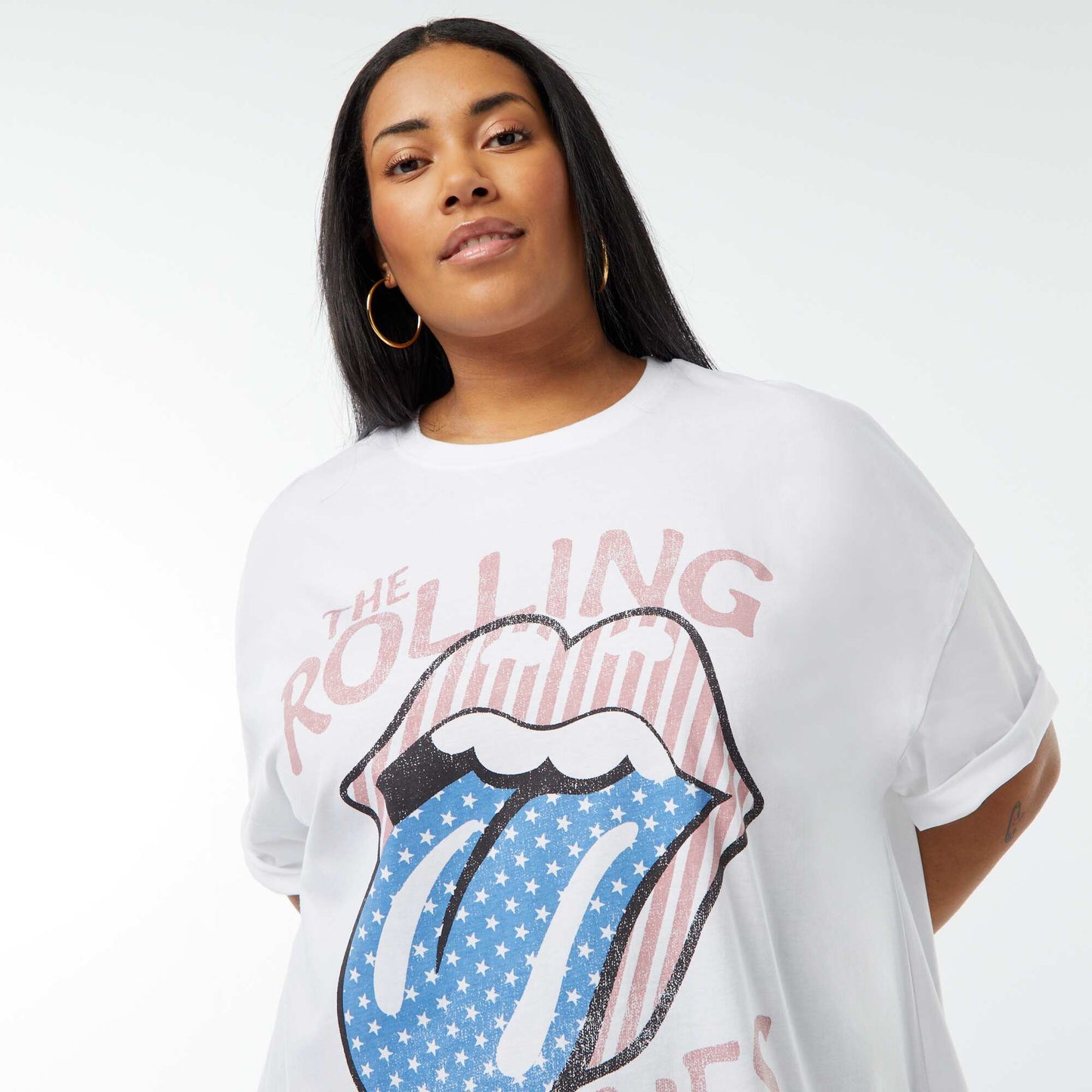 T-shirt 'The Rolling Stones' manches courtes BLANC