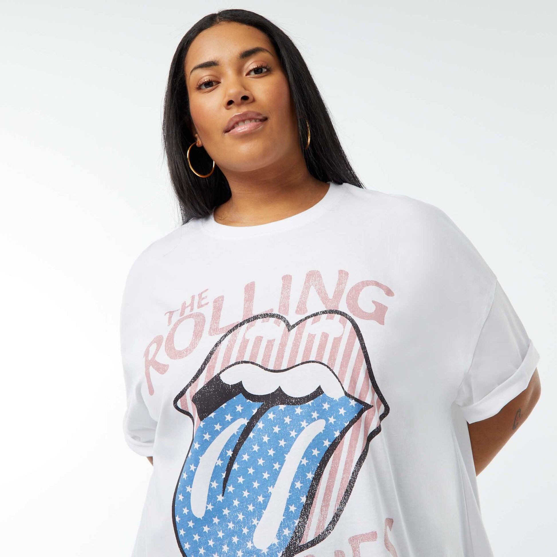 T-shirt 'The Rolling Stones' manches courtes BLANC