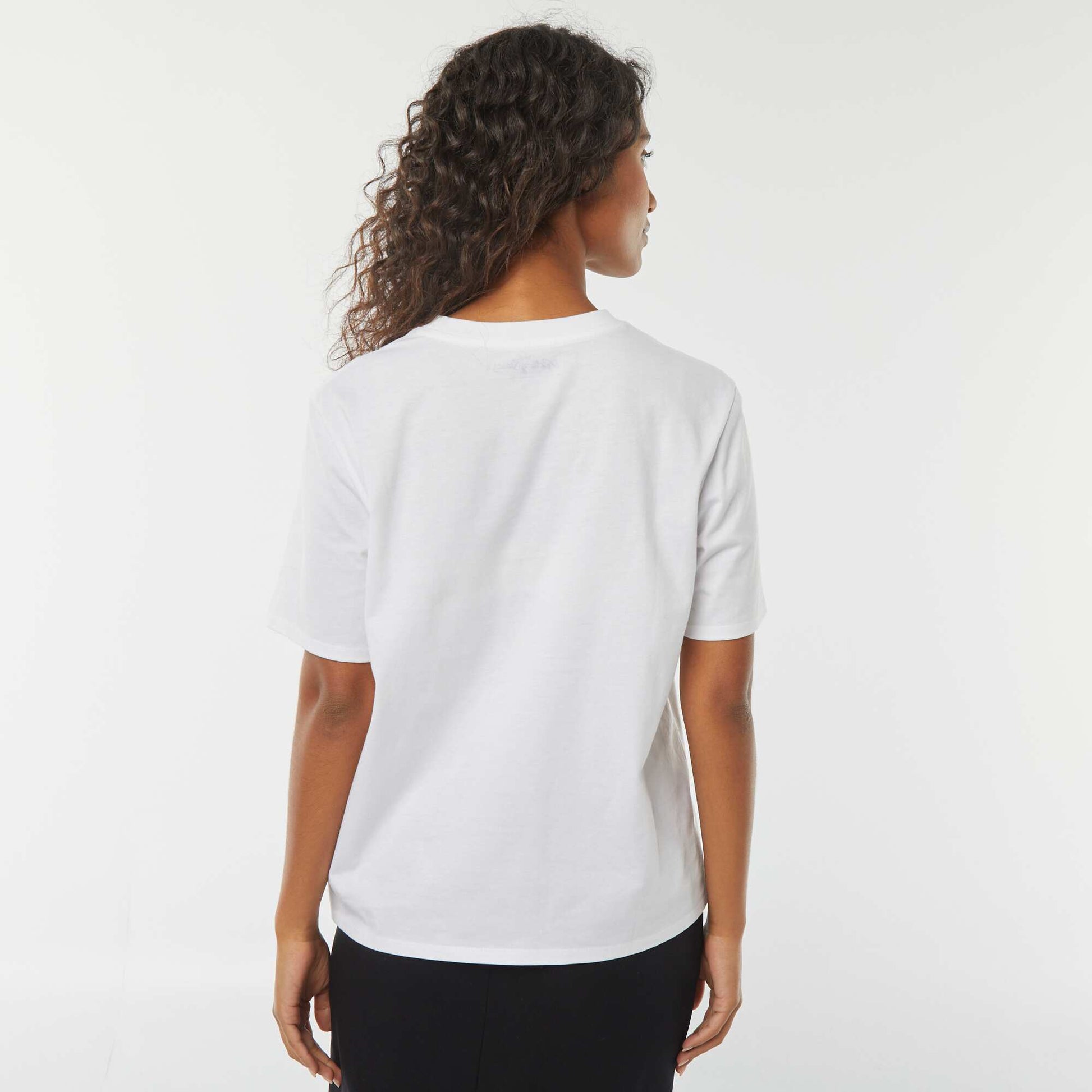T-shirt à manches courtes 'Rolling Stones' BLANC
