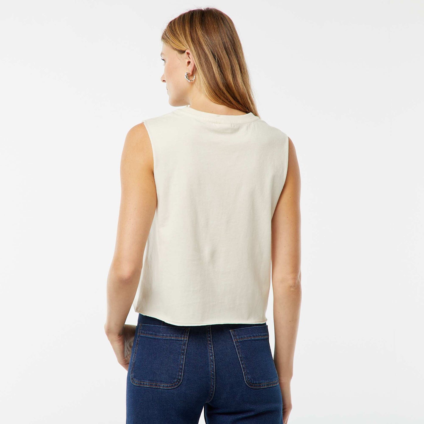 T-shirt sans manches 'Stitch' 'Disney' BLANC