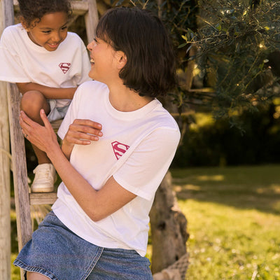 T-shirt à manches courtes 'Superman' BLANC