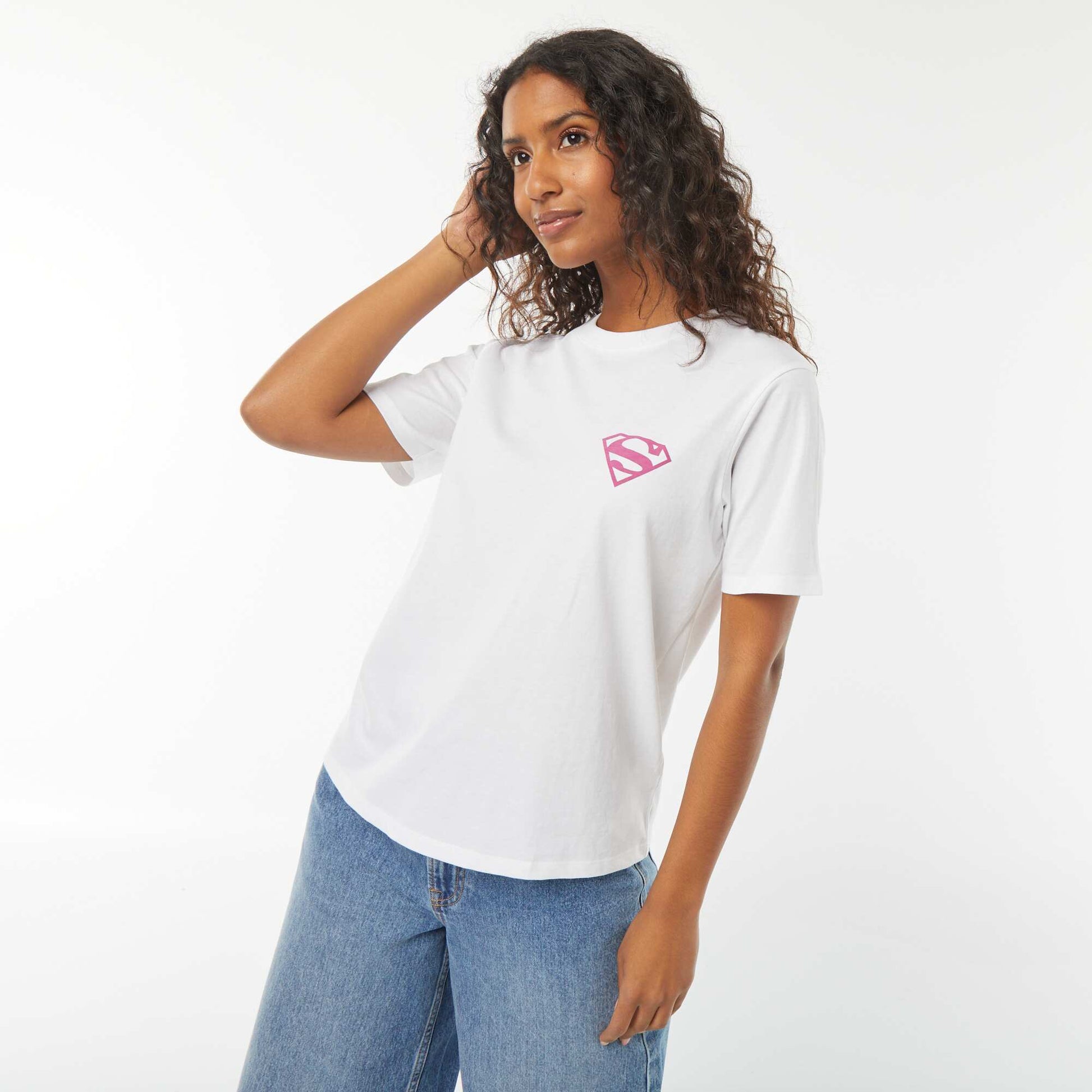 T-shirt à manches courtes 'Superman' BLANC