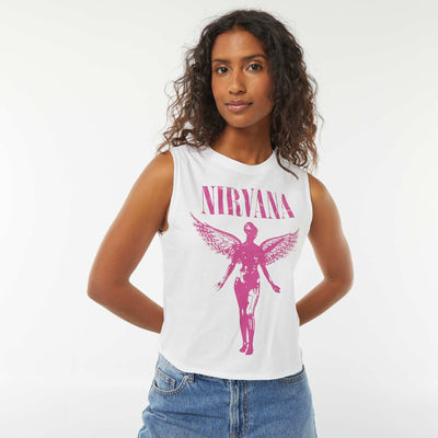 T-shirt sans manches 'Nirvana' BLANC