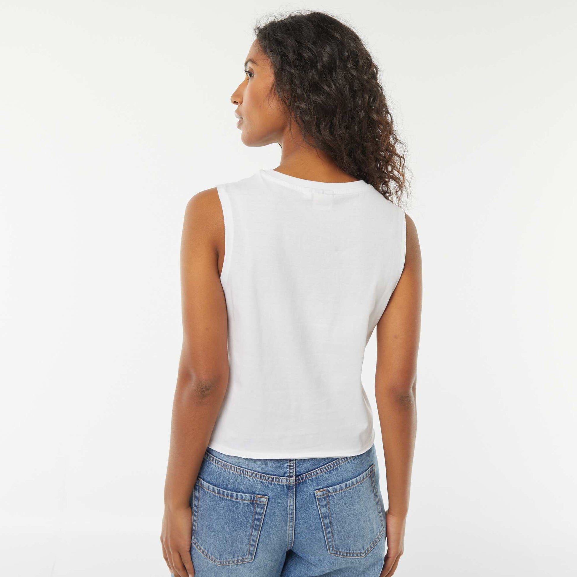 T-shirt sans manches 'Nirvana' BLANC