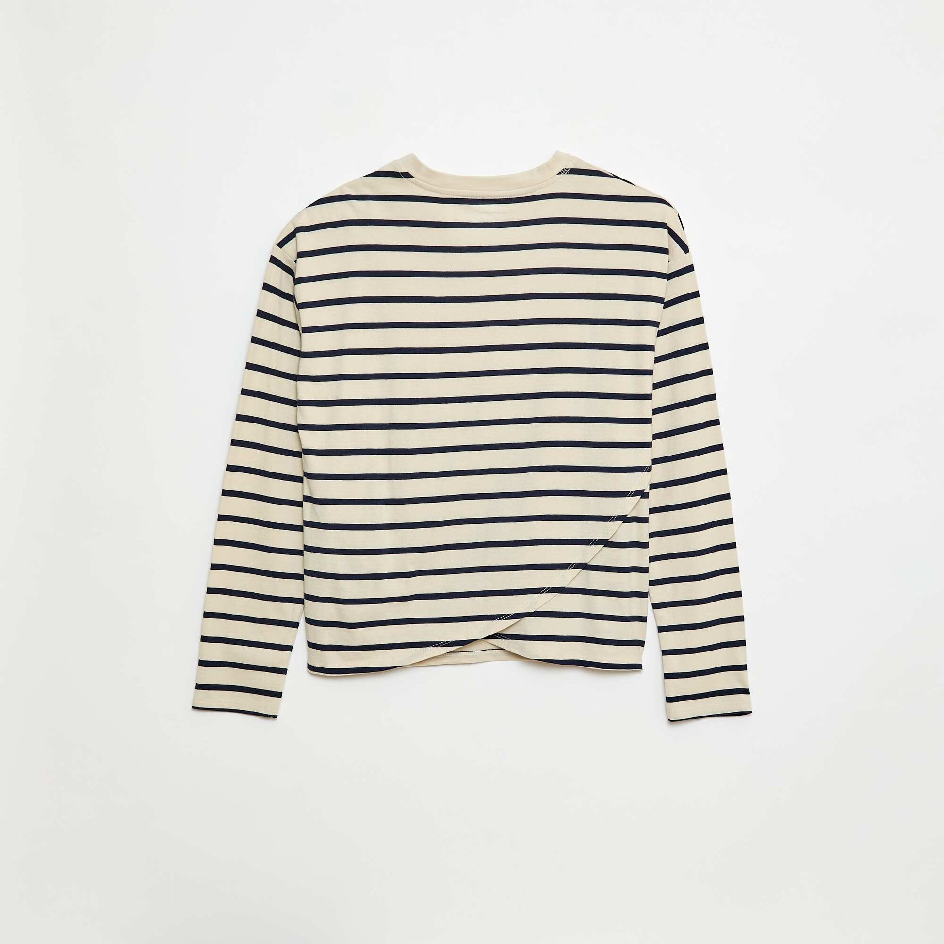 Tee-shirt marinière épaule scratchée - So Easy BLANC