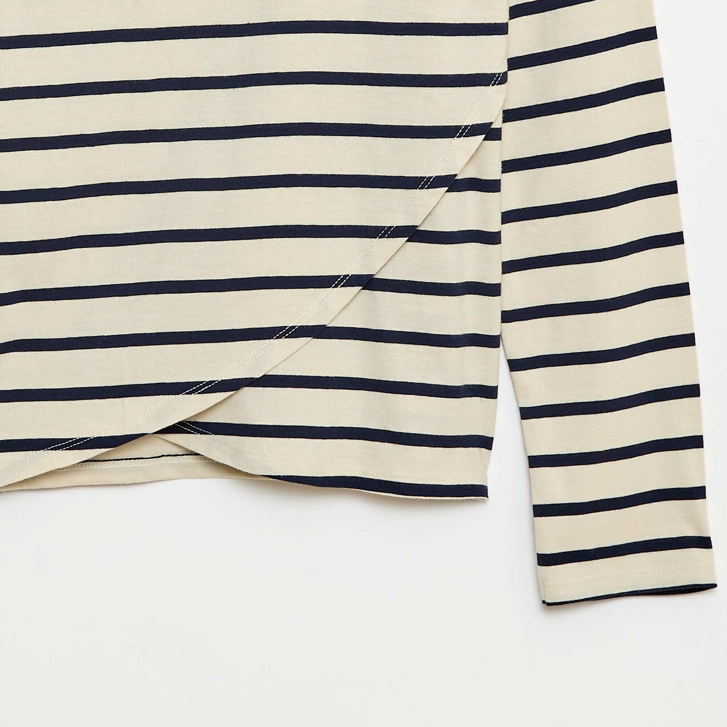 Tee-shirt marinière épaule scratchée - So Easy BLANC
