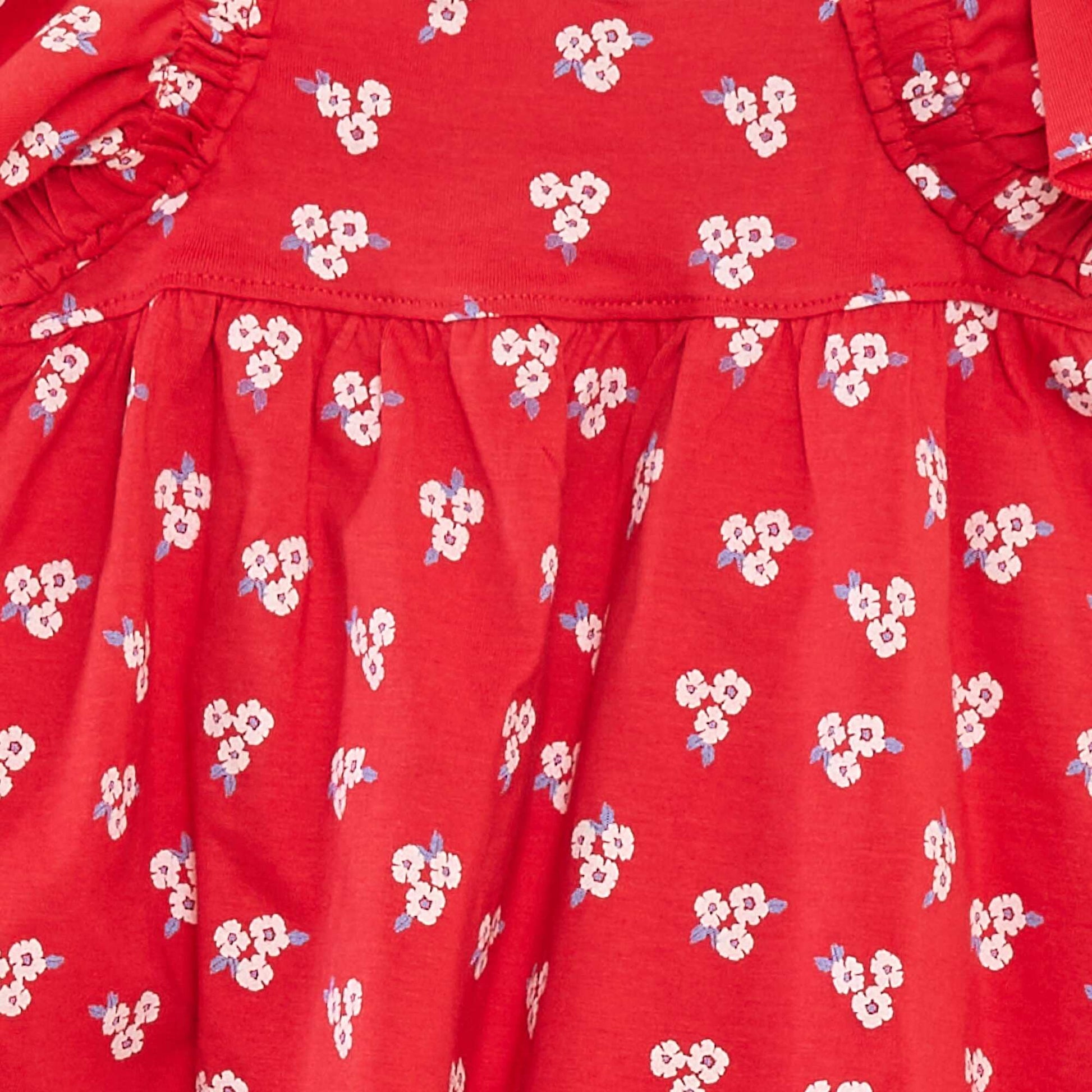 T-shirt à manches courtes avec imprimé ROUGE