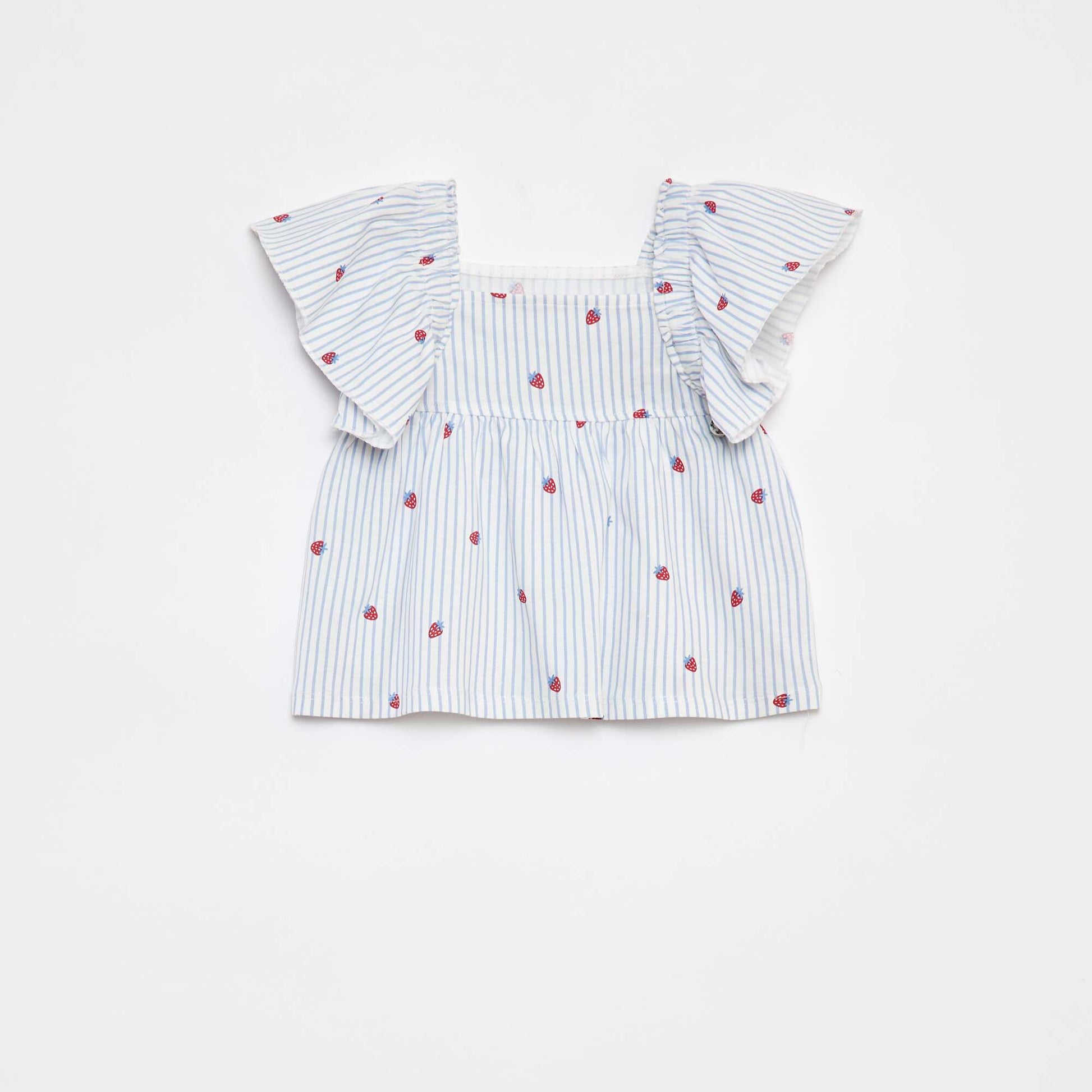 T-shirt à manches courtes avec imprimé BLANC
