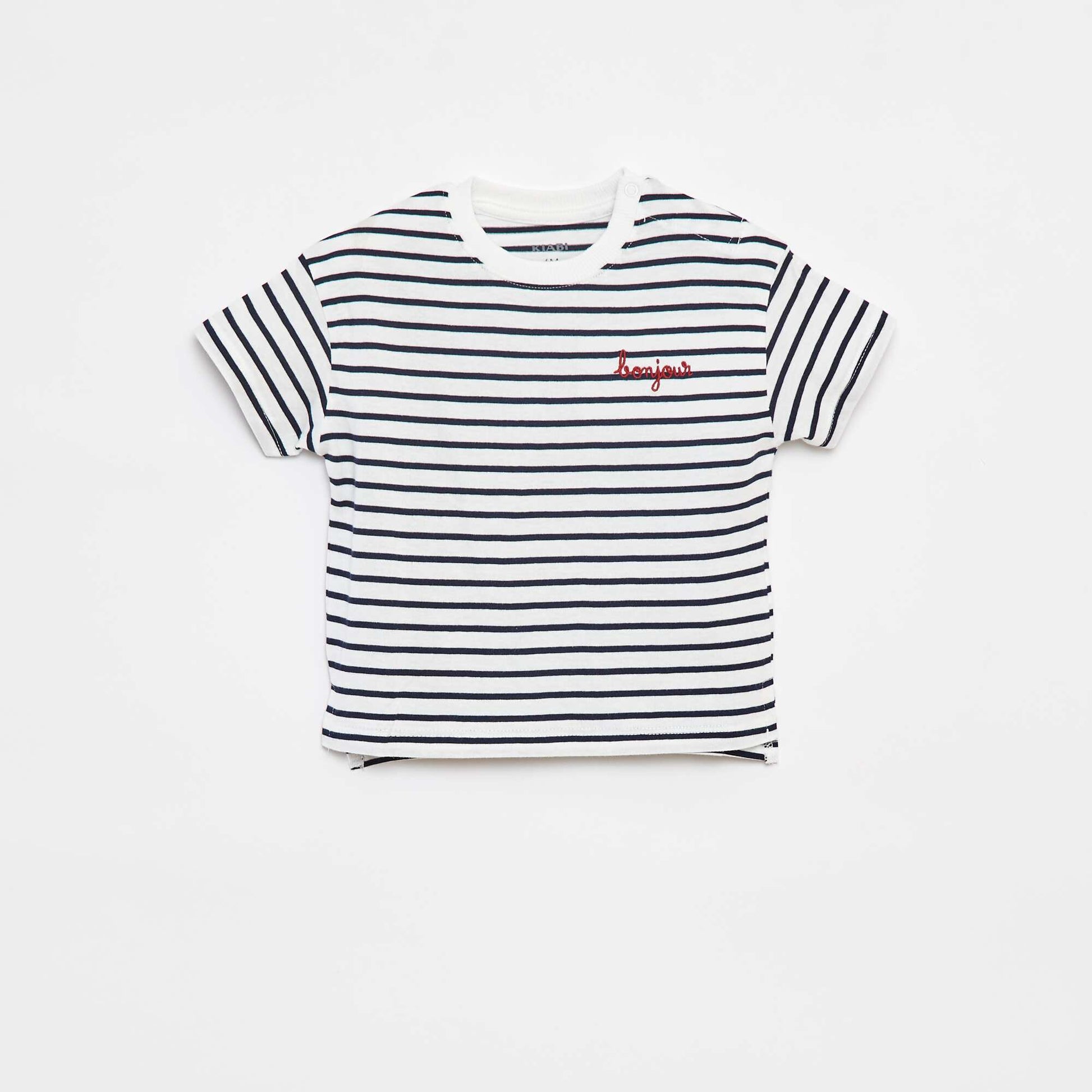 T-shirt à manches courtes avec imprimé BLANC