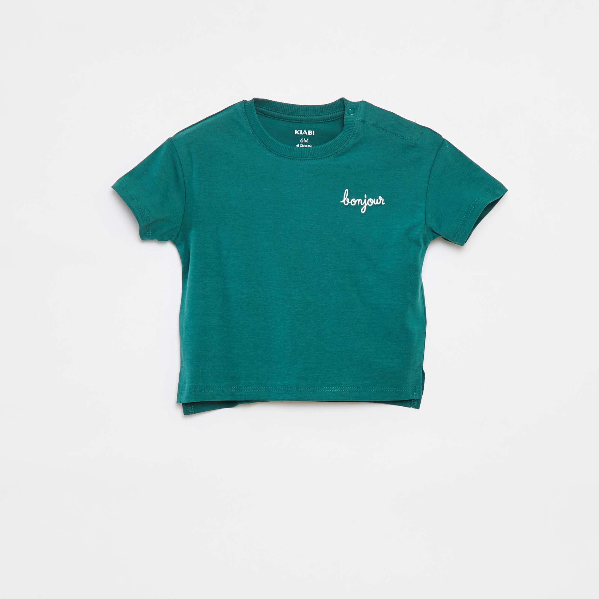 T-shirt à manches courtes avec imprimé VERT
