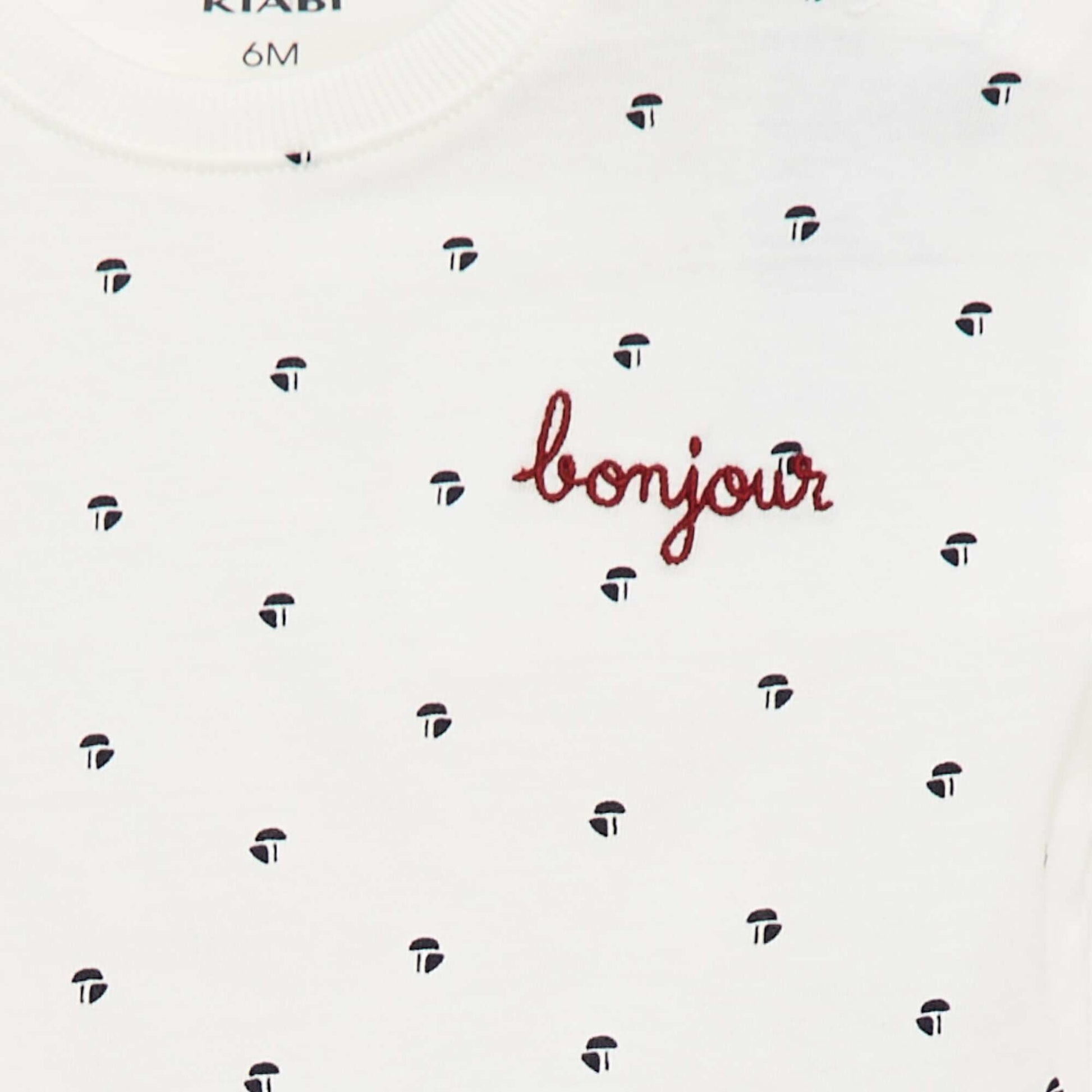 T-shirt à manches courtes avec imprimé BLANC