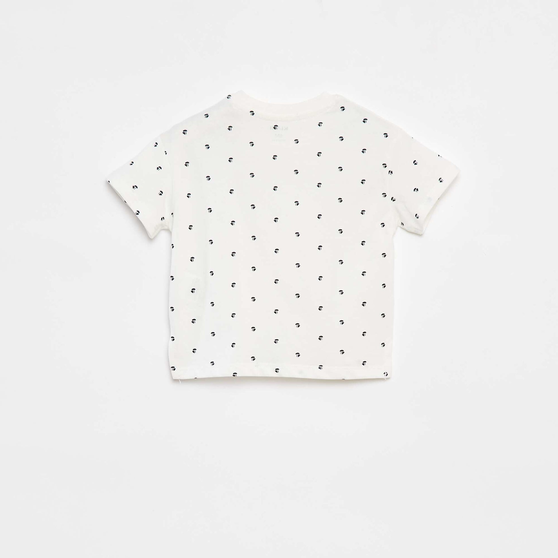 T-shirt à manches courtes avec imprimé BLANC