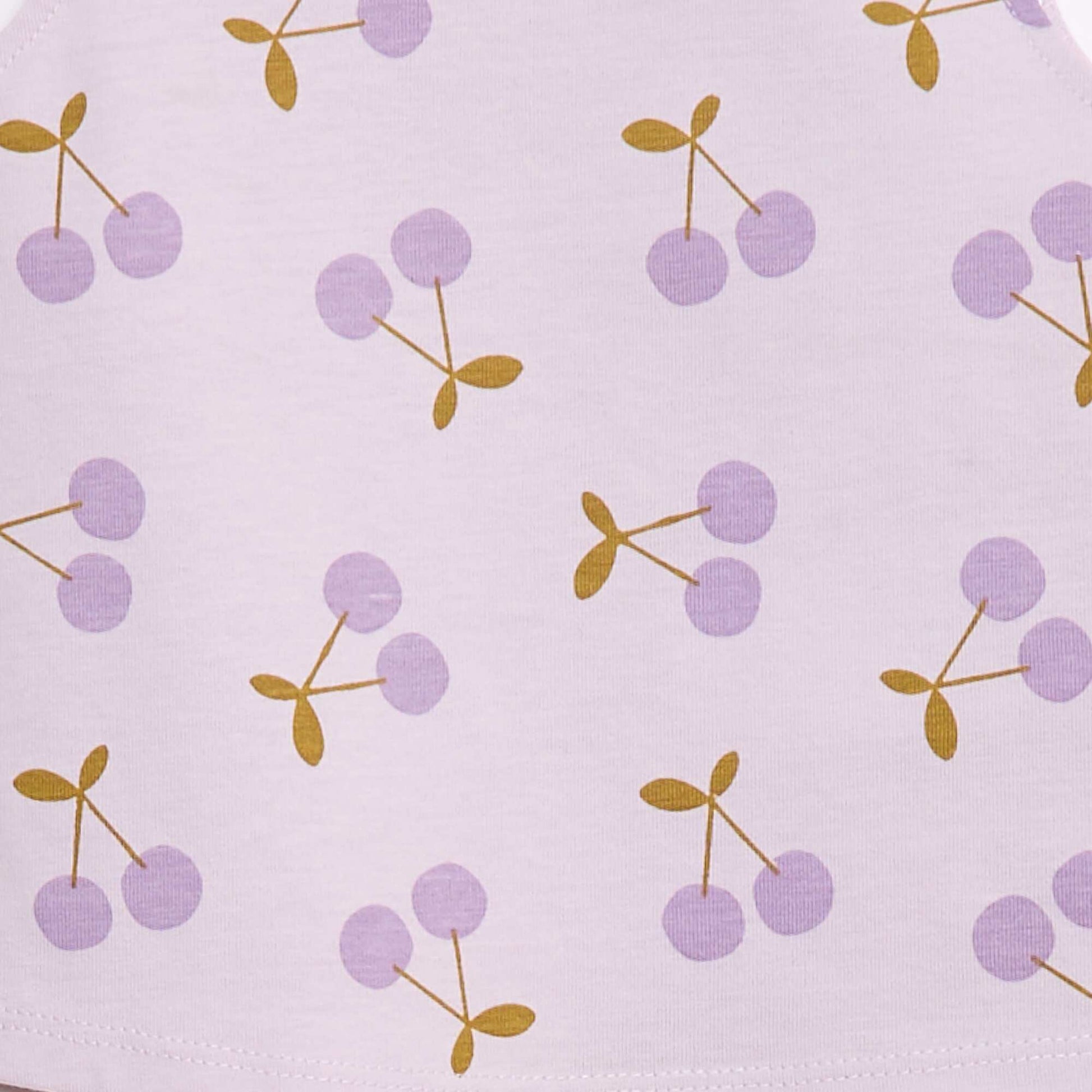 T-shirt à motif avec emmanchures volantées VIOLET