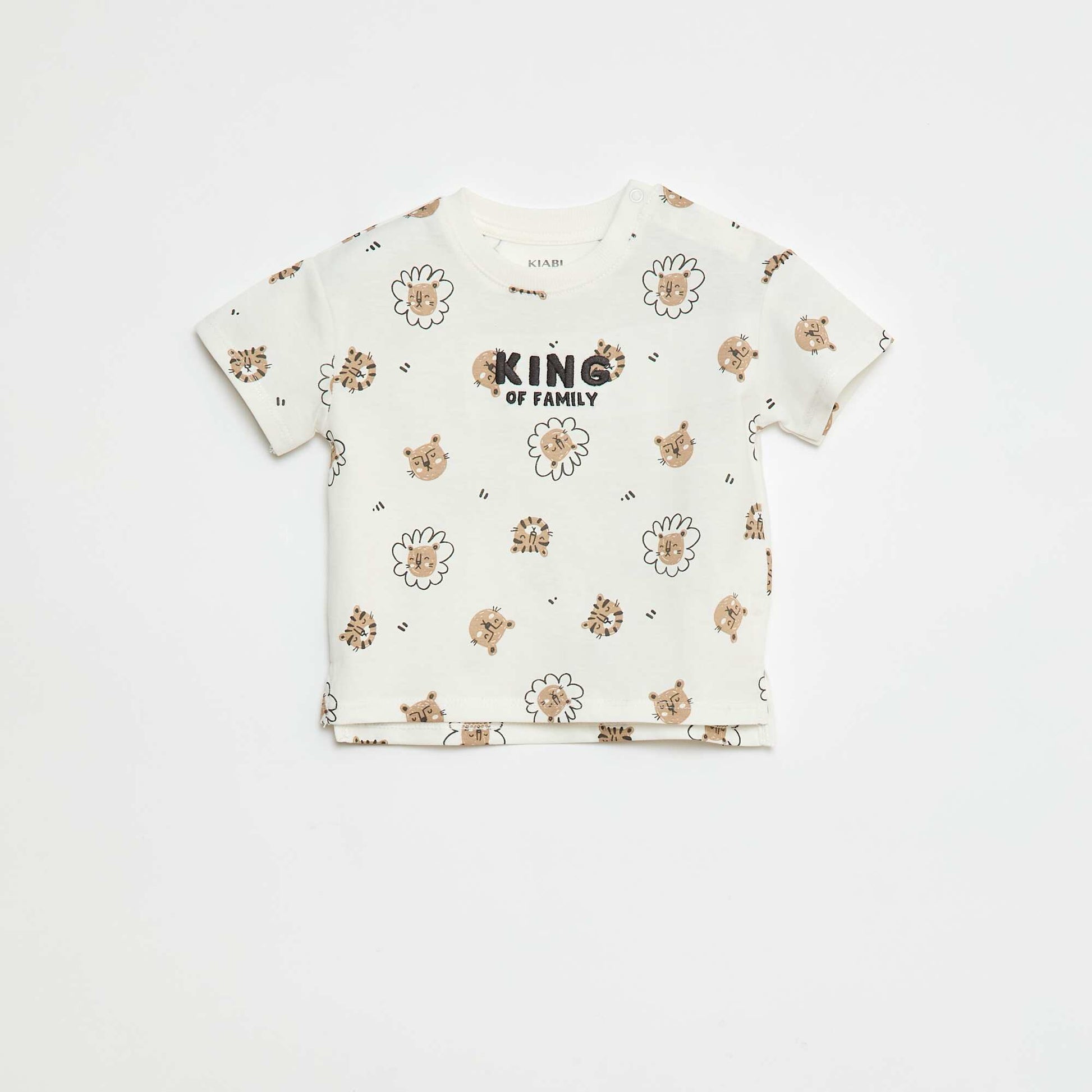 T-shirt à manches courtes imprimé BLANC