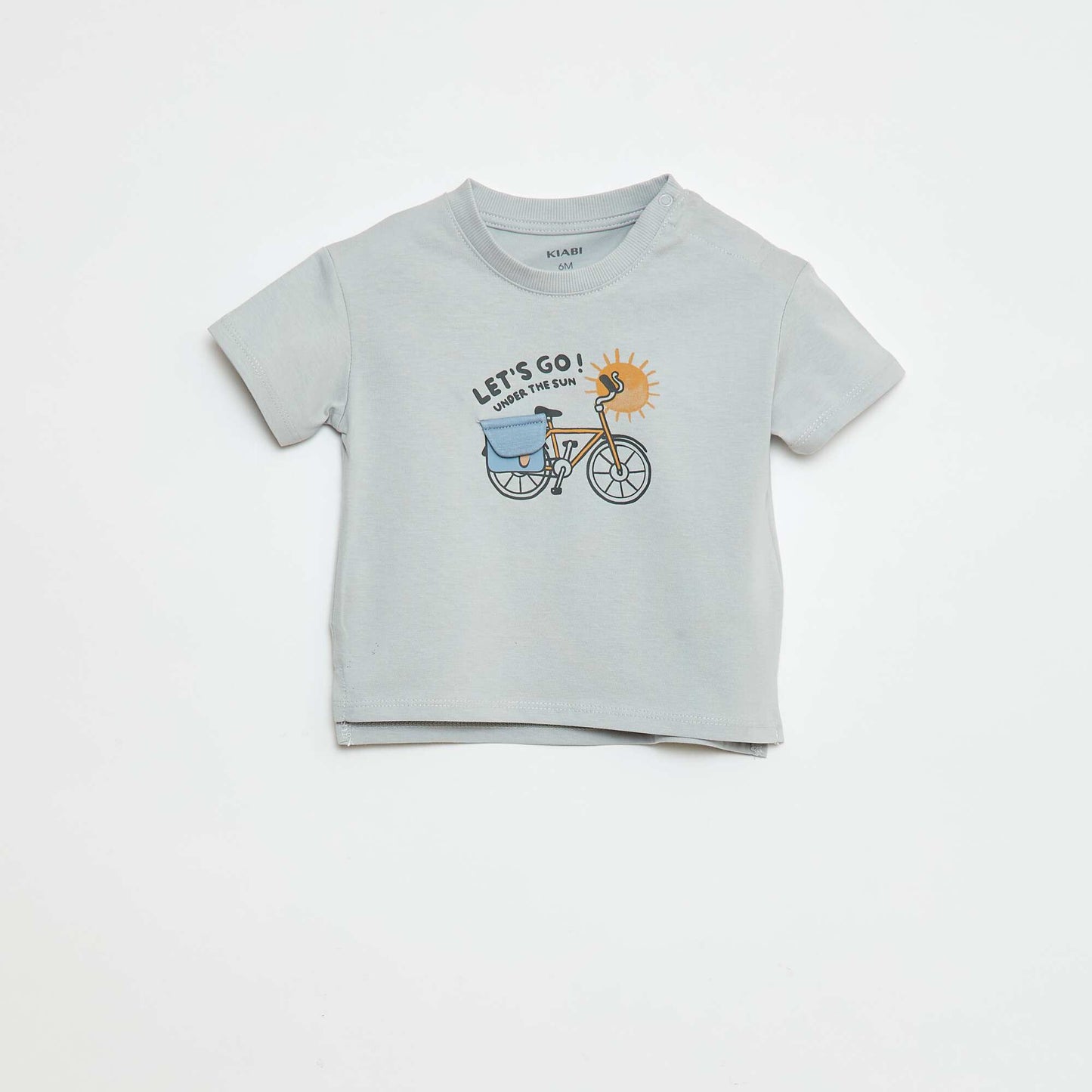 T-shirt à manches courtes imprimé BLEU