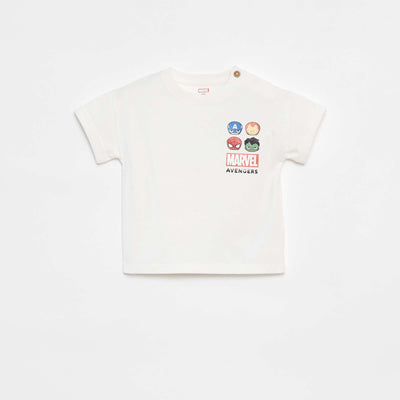 T-shirt à manches courtes 'Marvel' BLANC