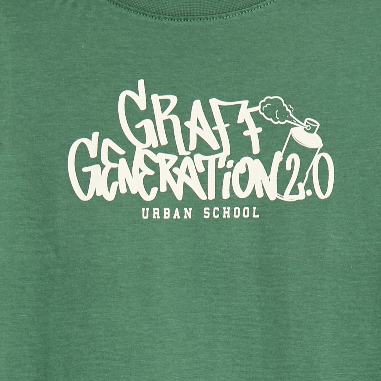 T-shirt imprimé fantaisie à manches longues VERT