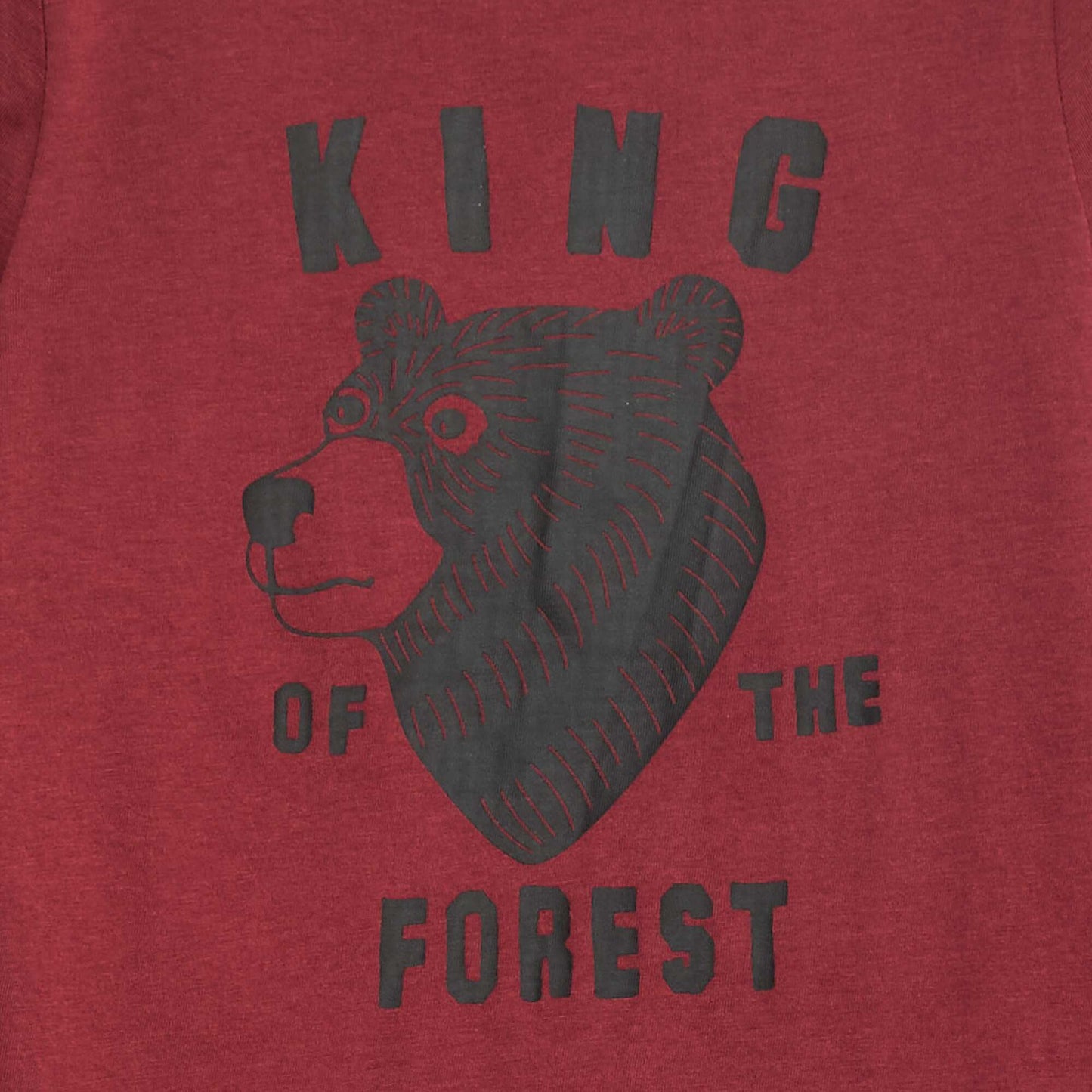 T-shirt imprimé fantaisie à manches longues ROUGE
