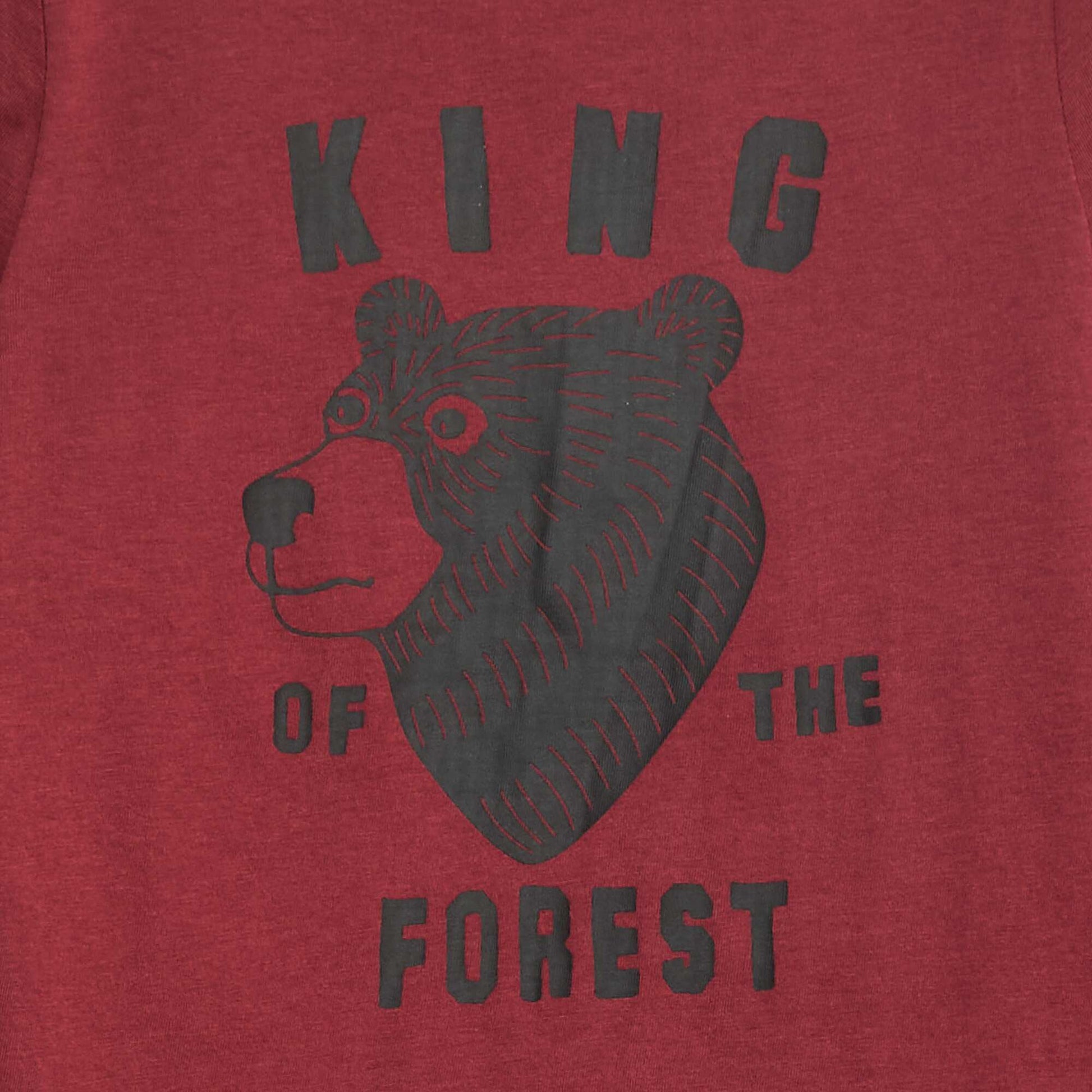 T-shirt imprimé fantaisie à manches longues ROUGE