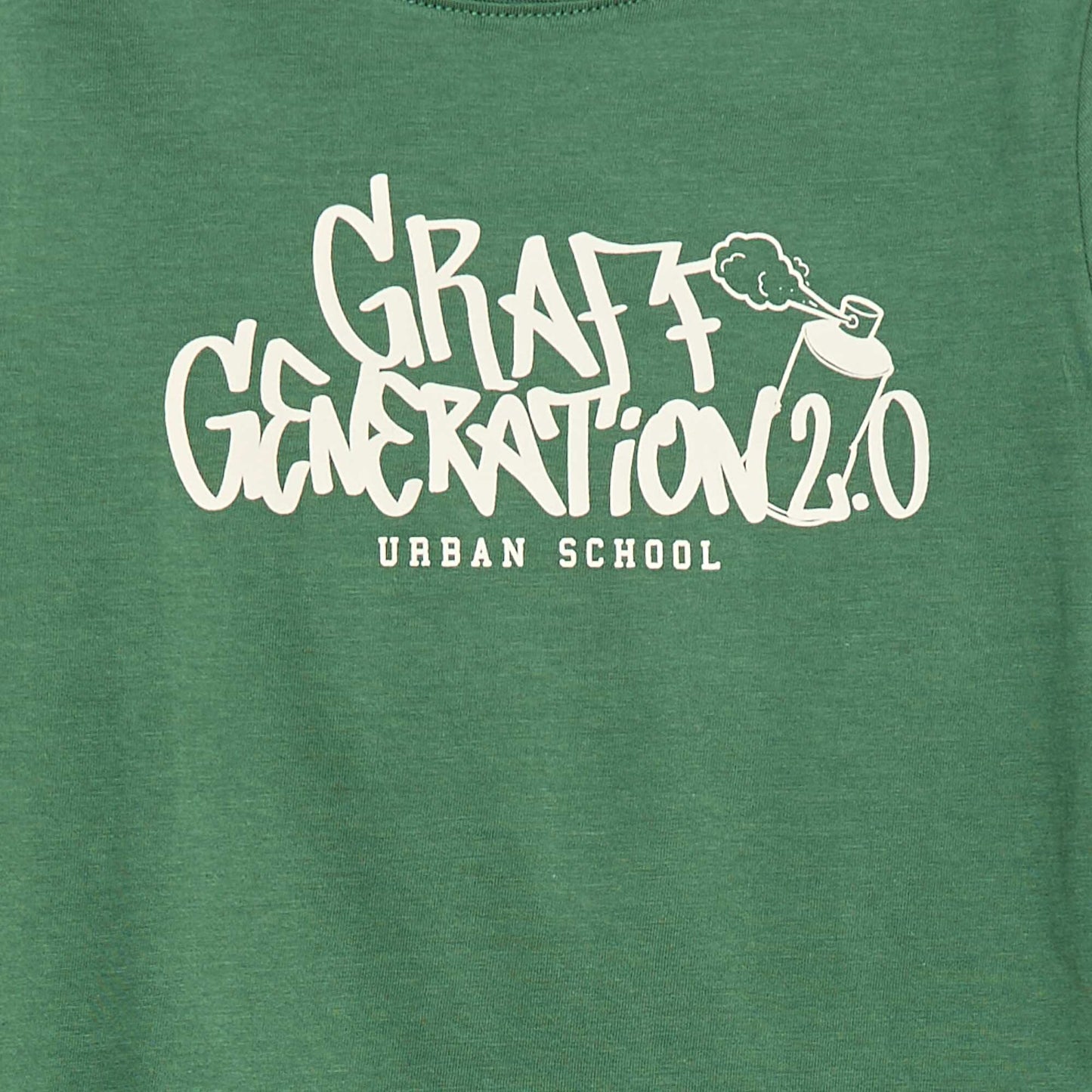 T-shirt imprimé fantaisie à manches longues VERT