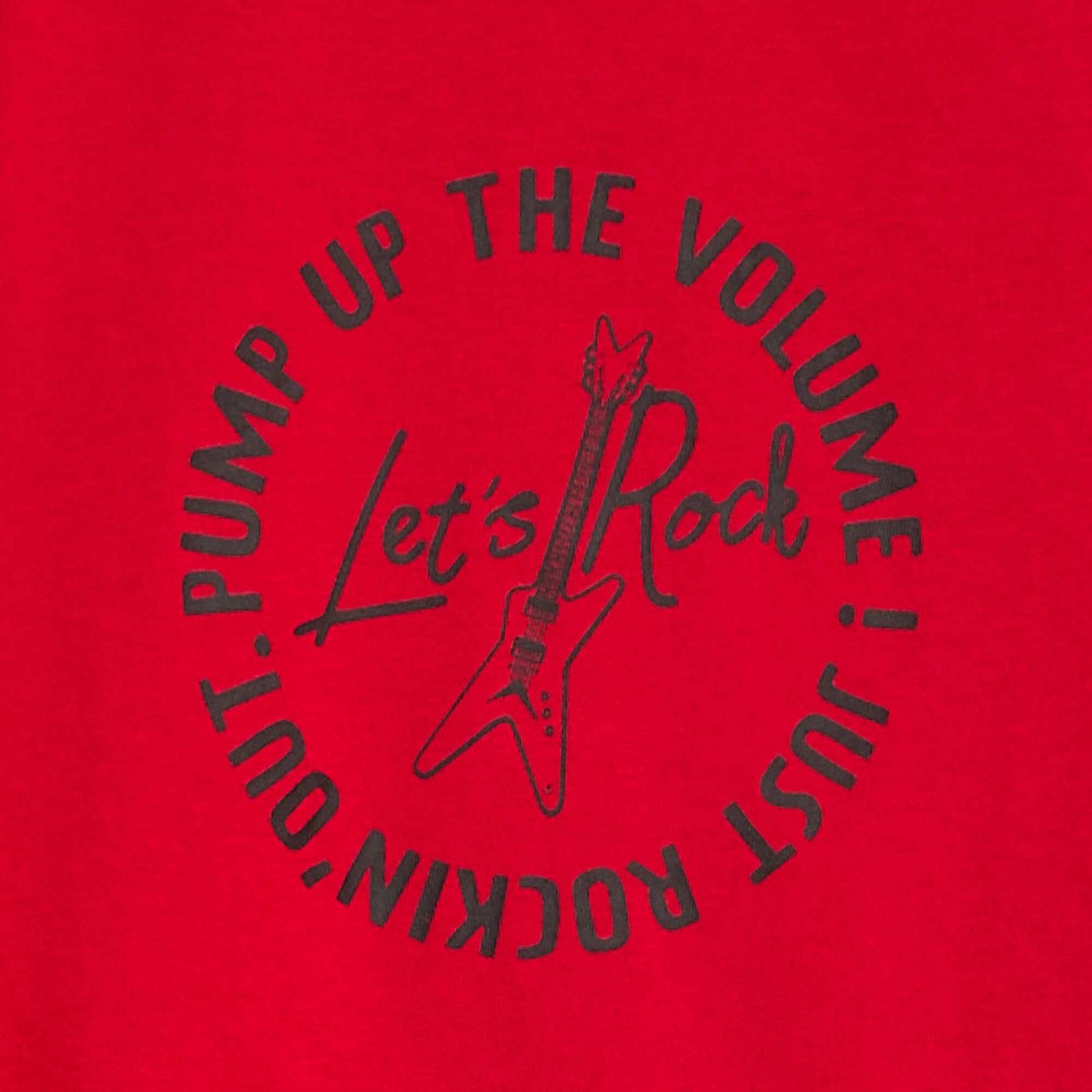 T-shirt imprimé fantaisie à manches longues ROUGE
