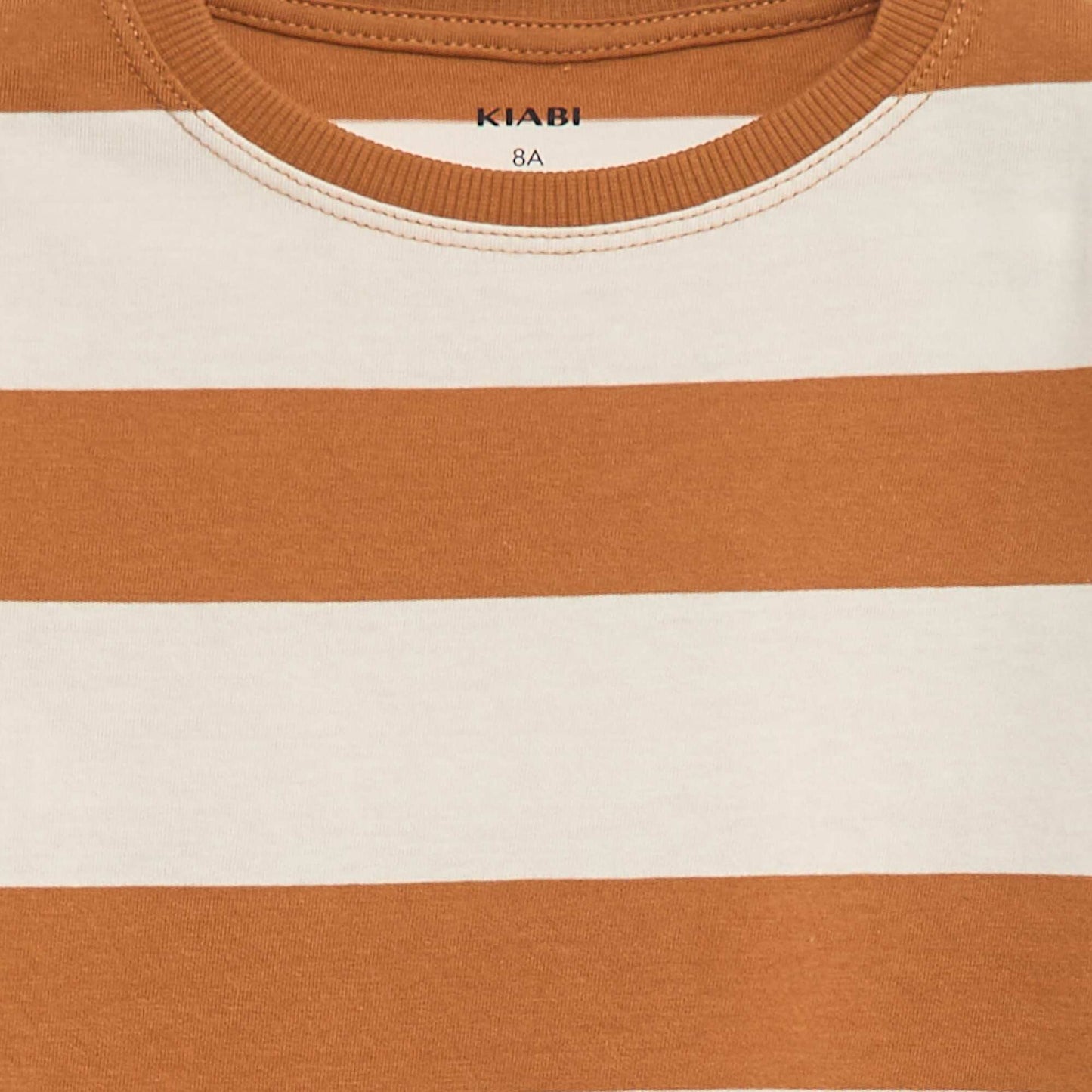 T-shirt à rayures JAUNE