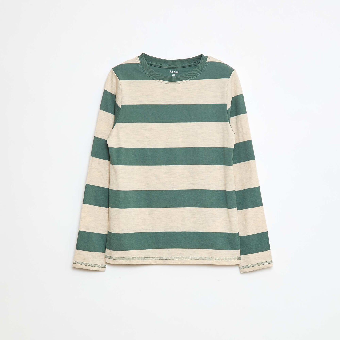T-shirt à rayures VERT