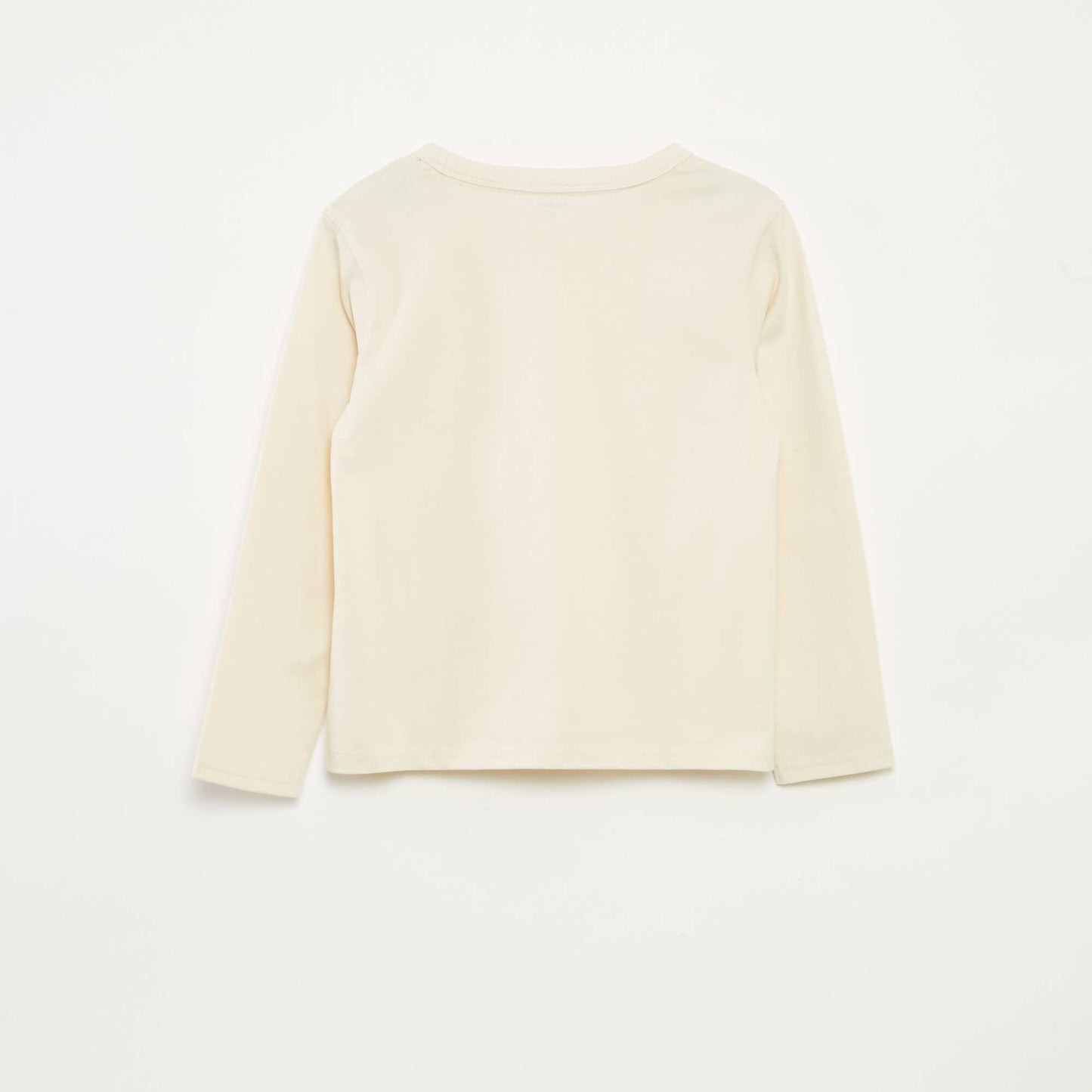 T-shirt manches longues uni BLANC