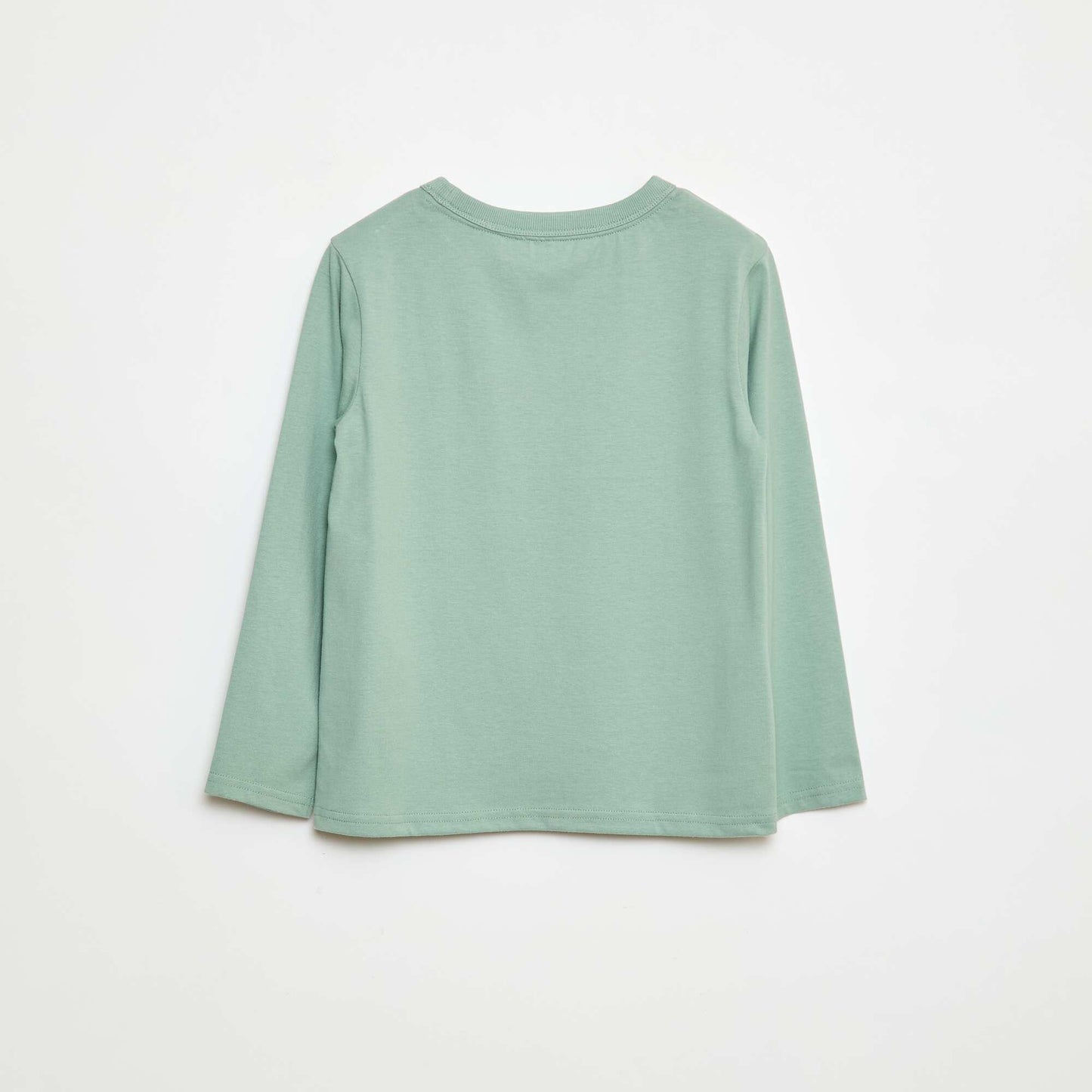 T-shirt manches longues uni VERT