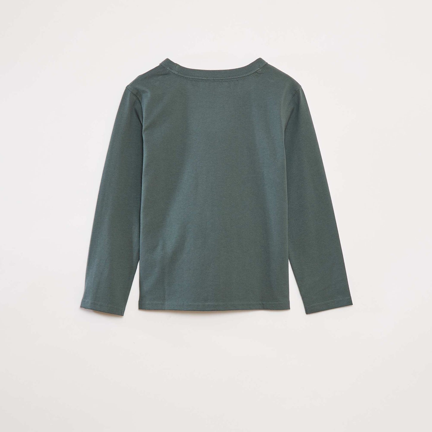 T-shirt manches longues uni VERT