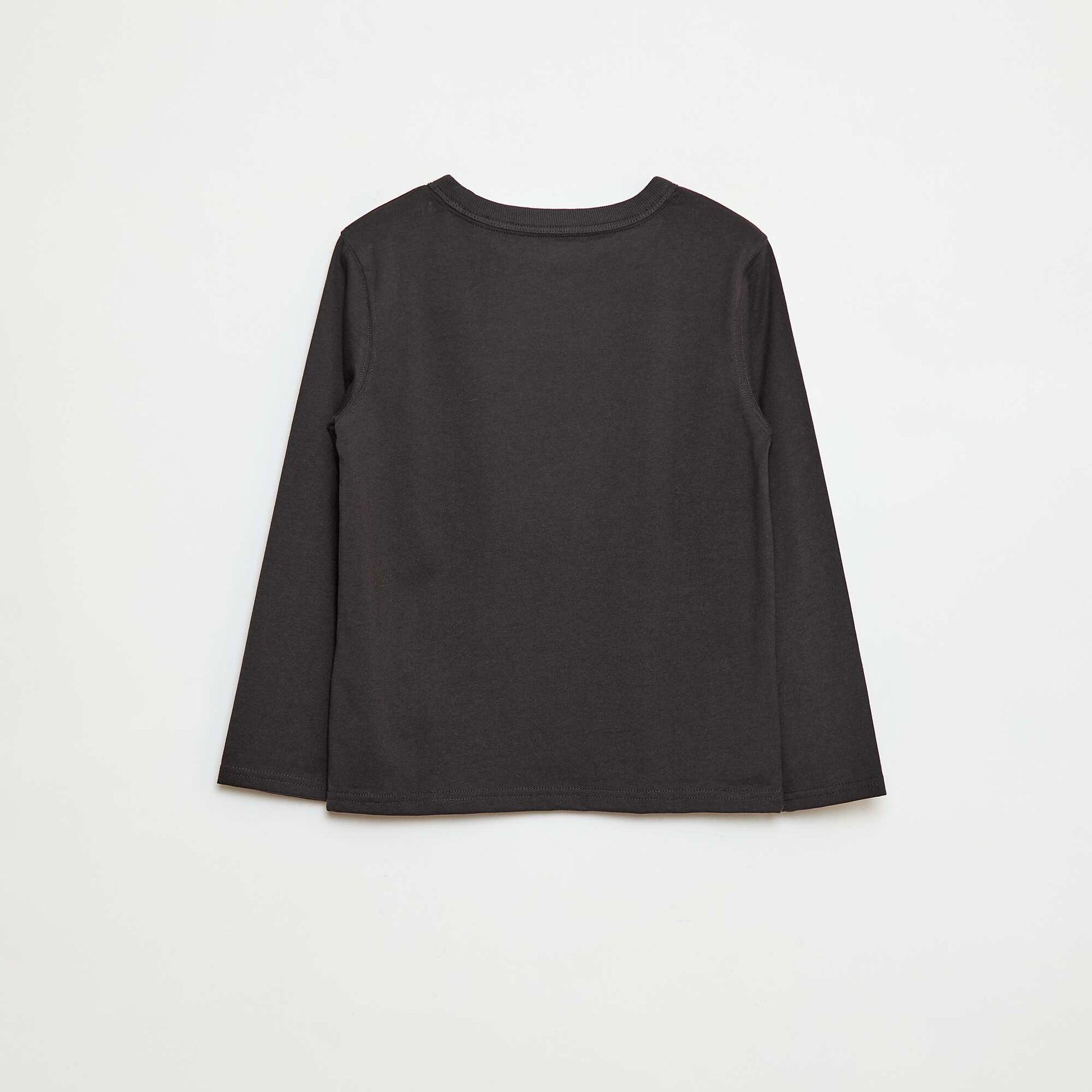 T-shirt manches longues uni GRIS